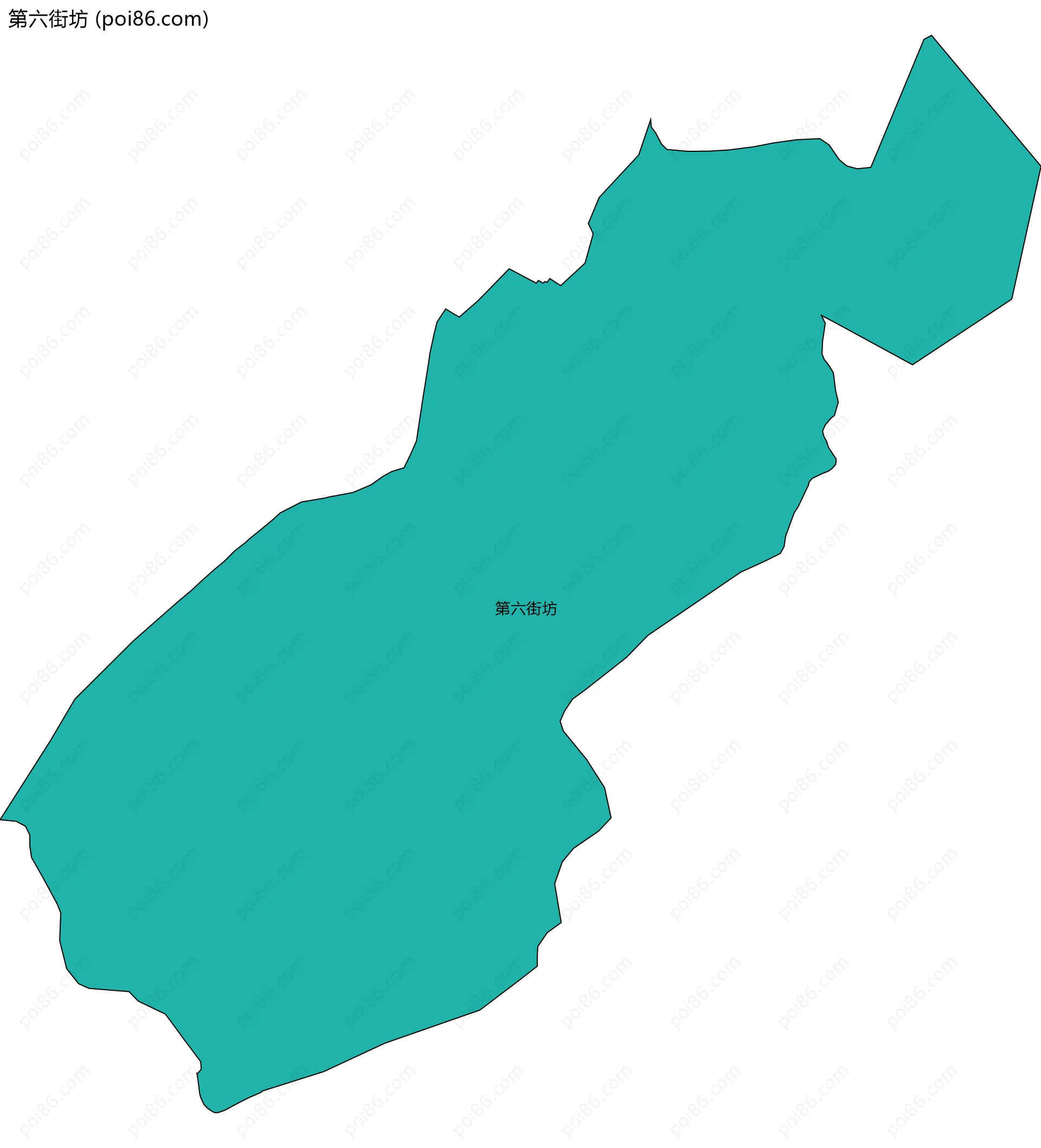 第六街坊边界地图