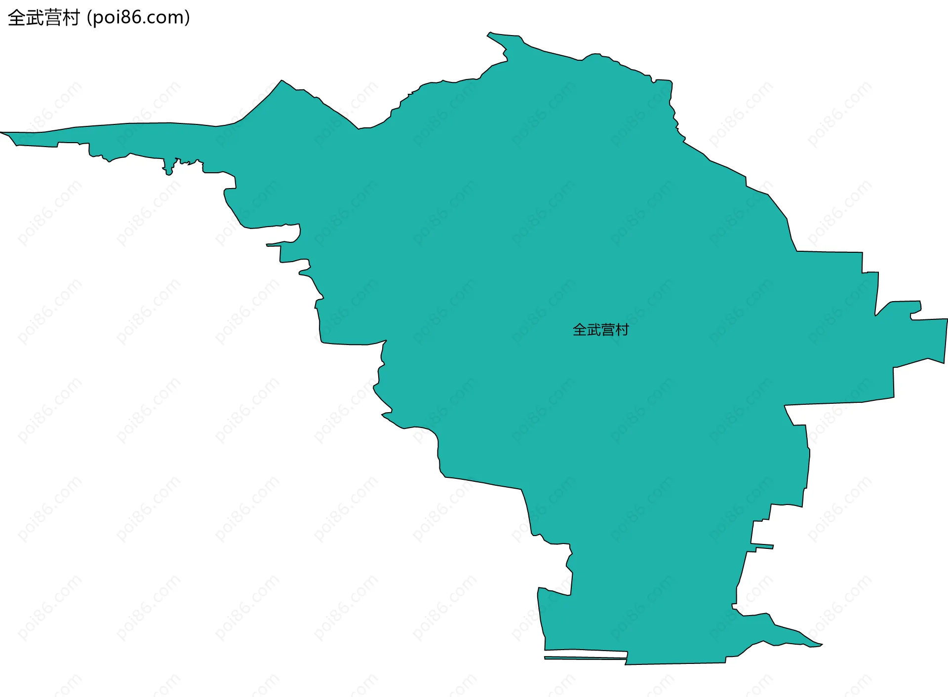 全武营村边界地图