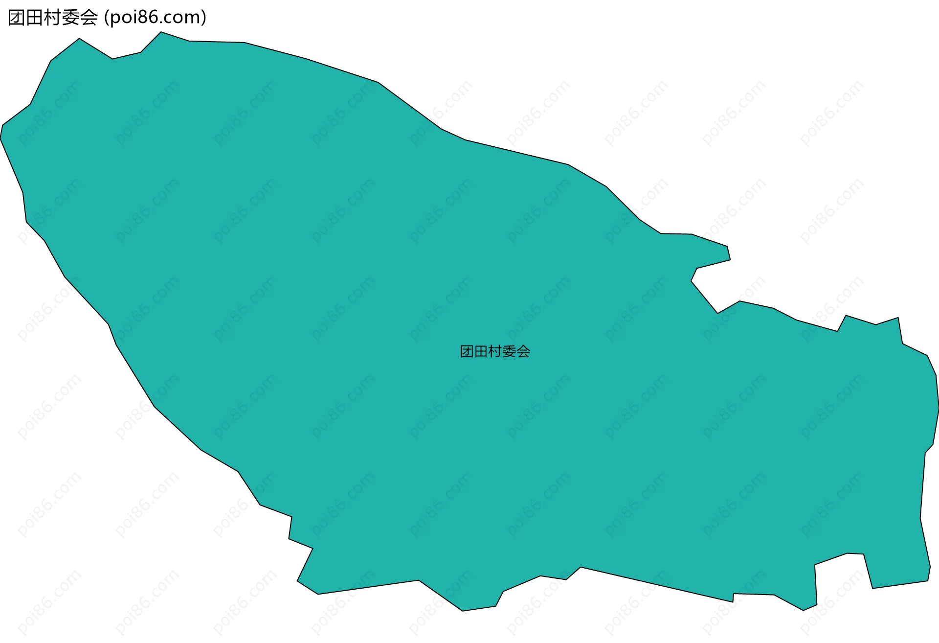 团田村委会边界地图