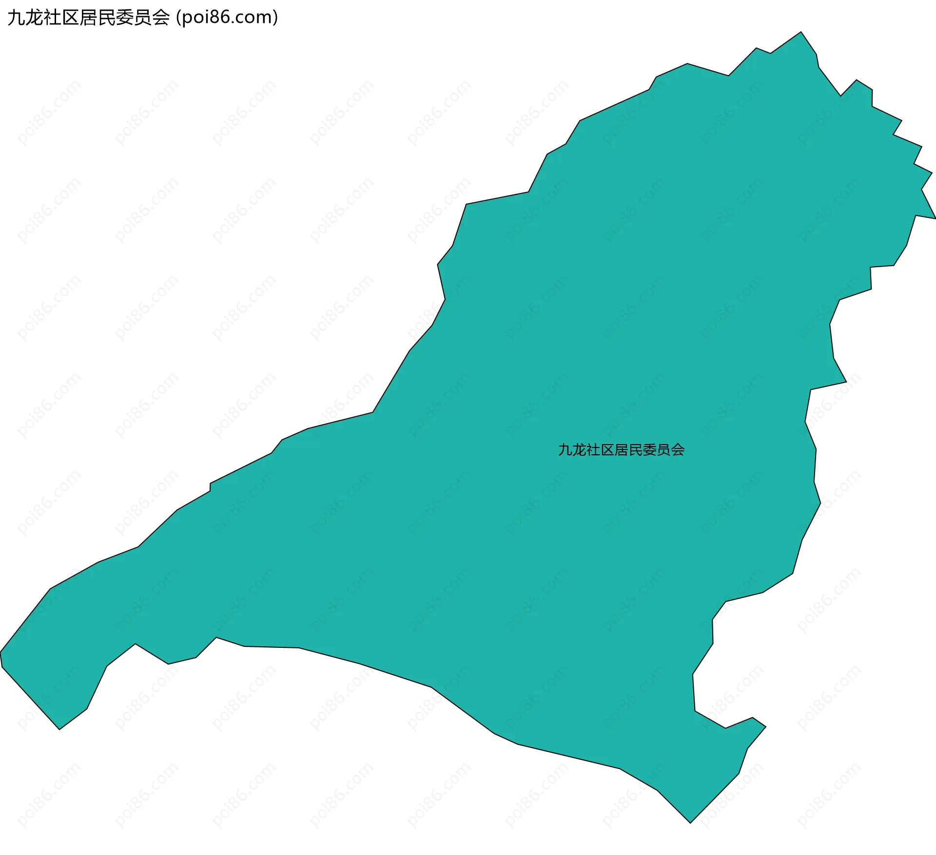 九龙社区居民委员会边界地图