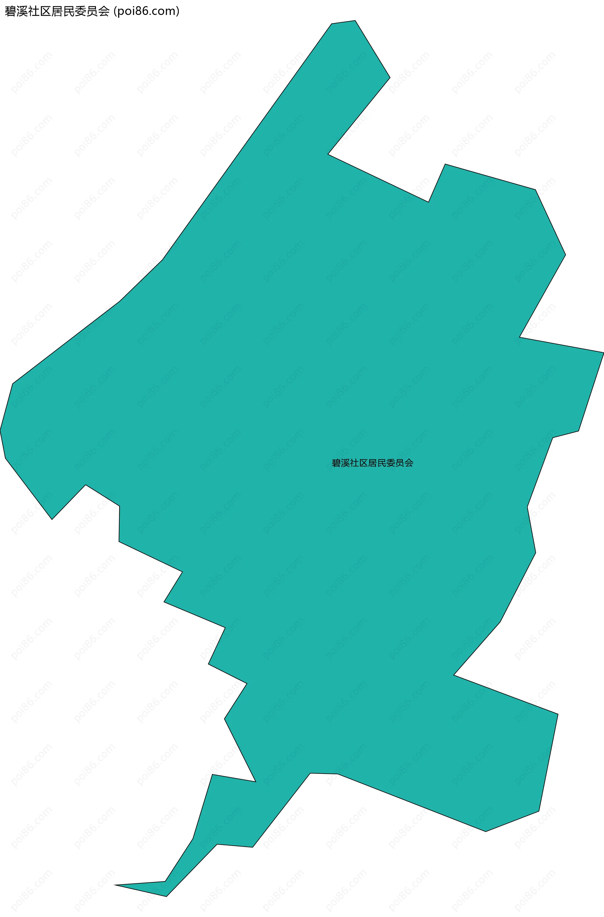 碧溪社区居民委员会边界地图