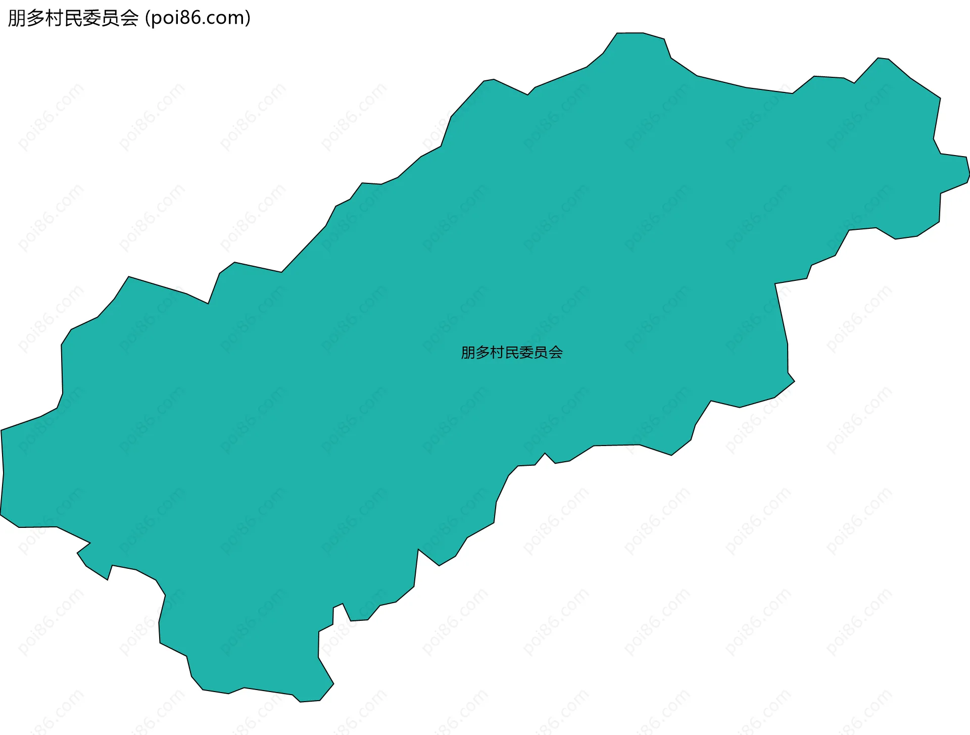 朋多村民委员会边界地图