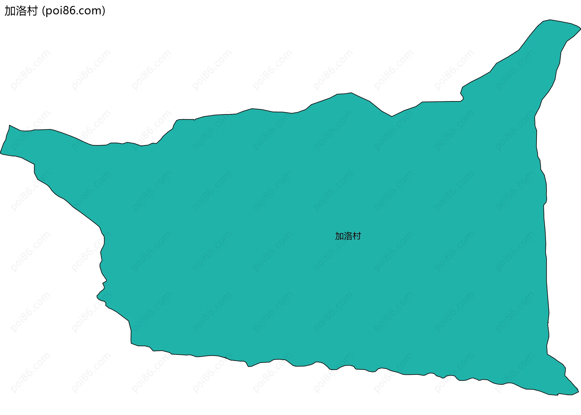 加洛村边界地图