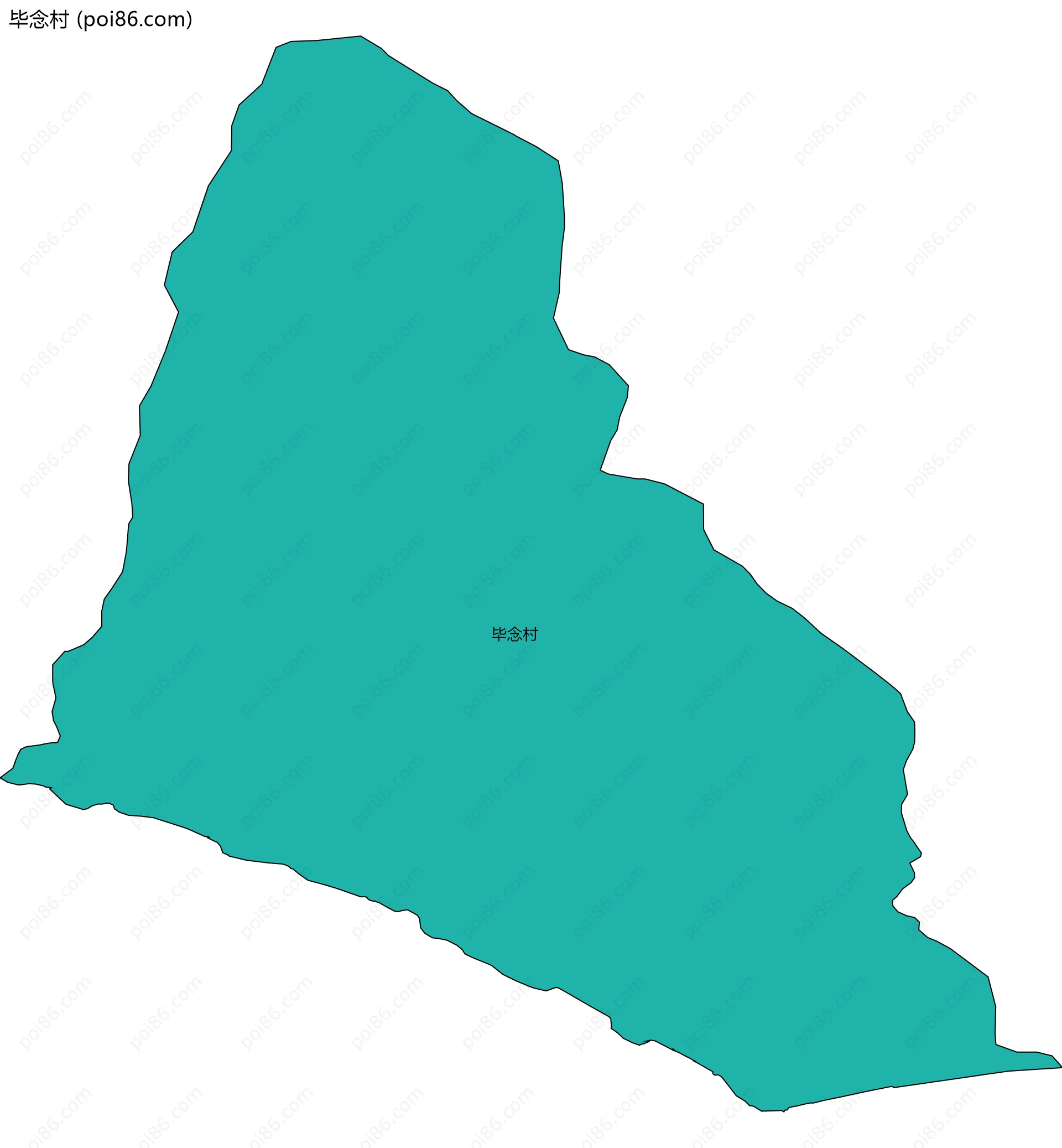 毕念村边界地图
