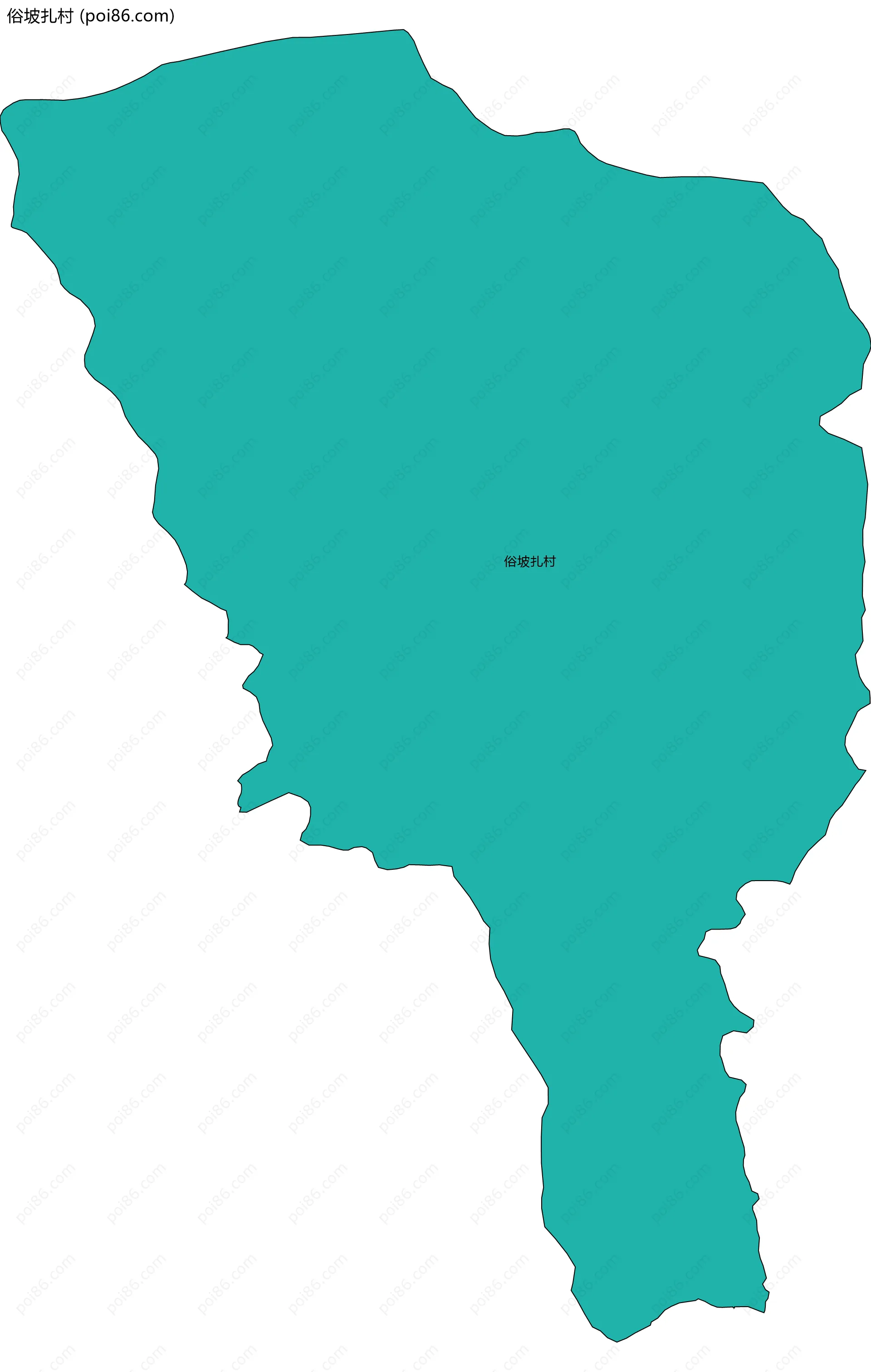 俗坡扎村边界地图