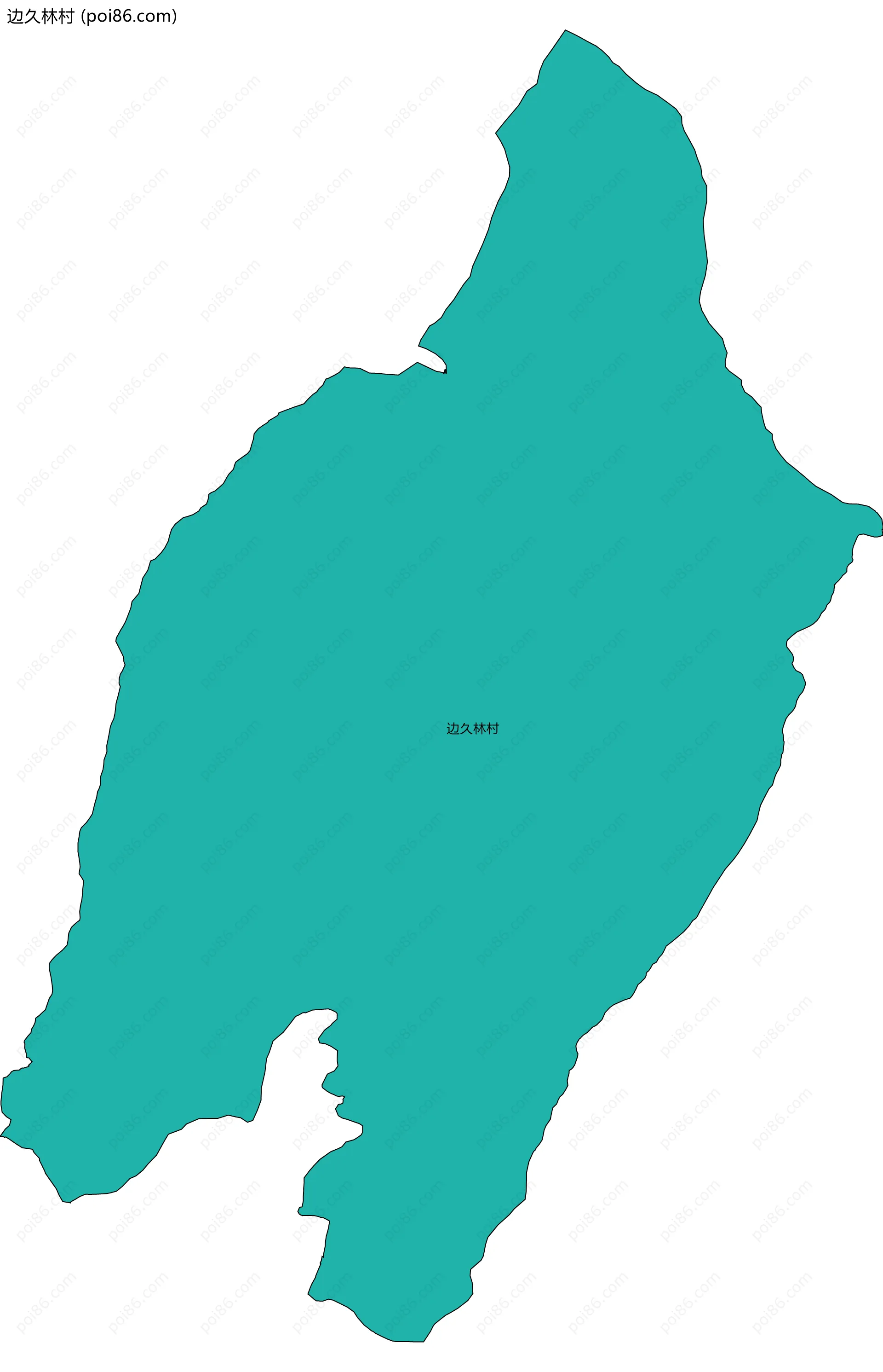 边久林村边界地图