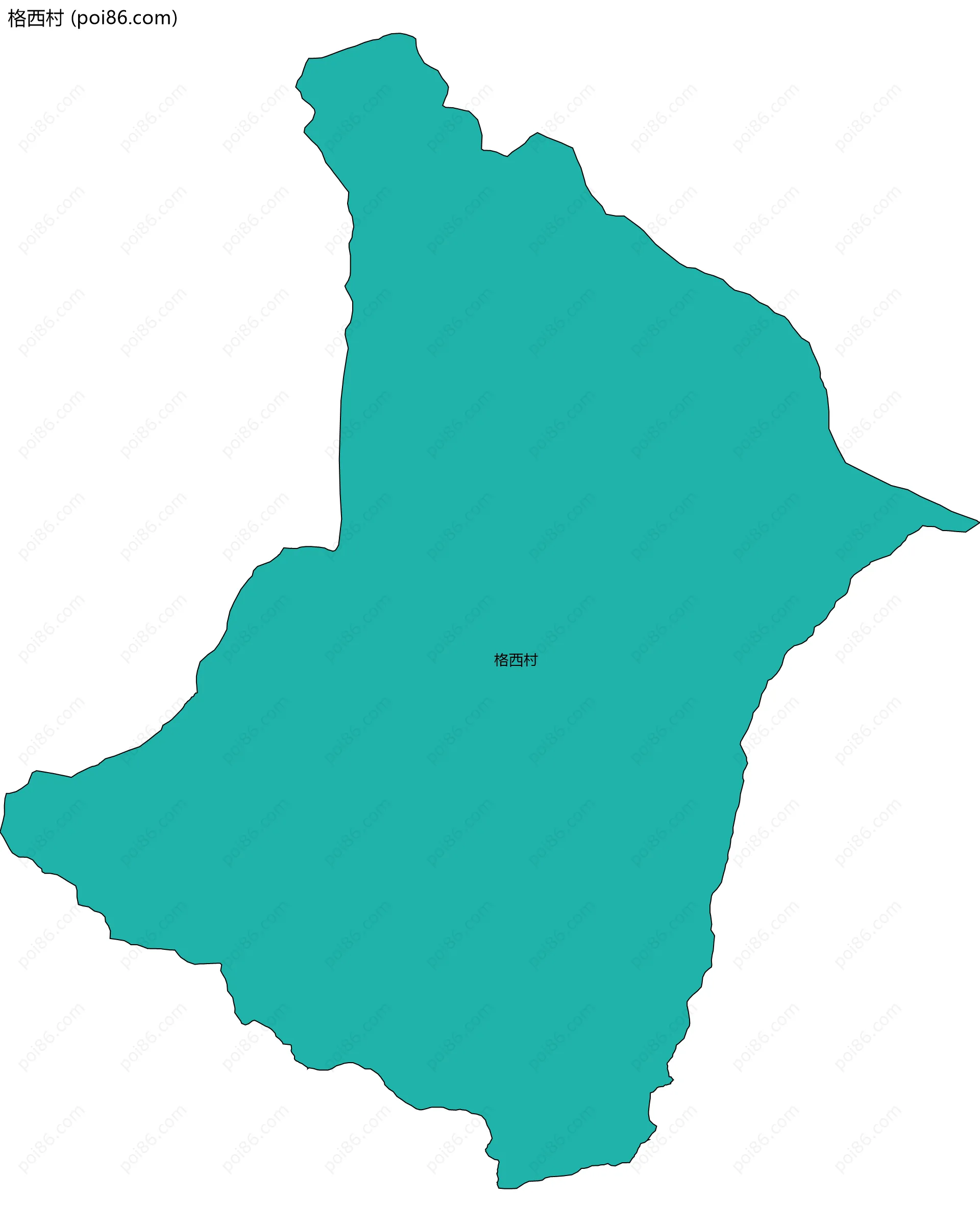 格西村边界地图