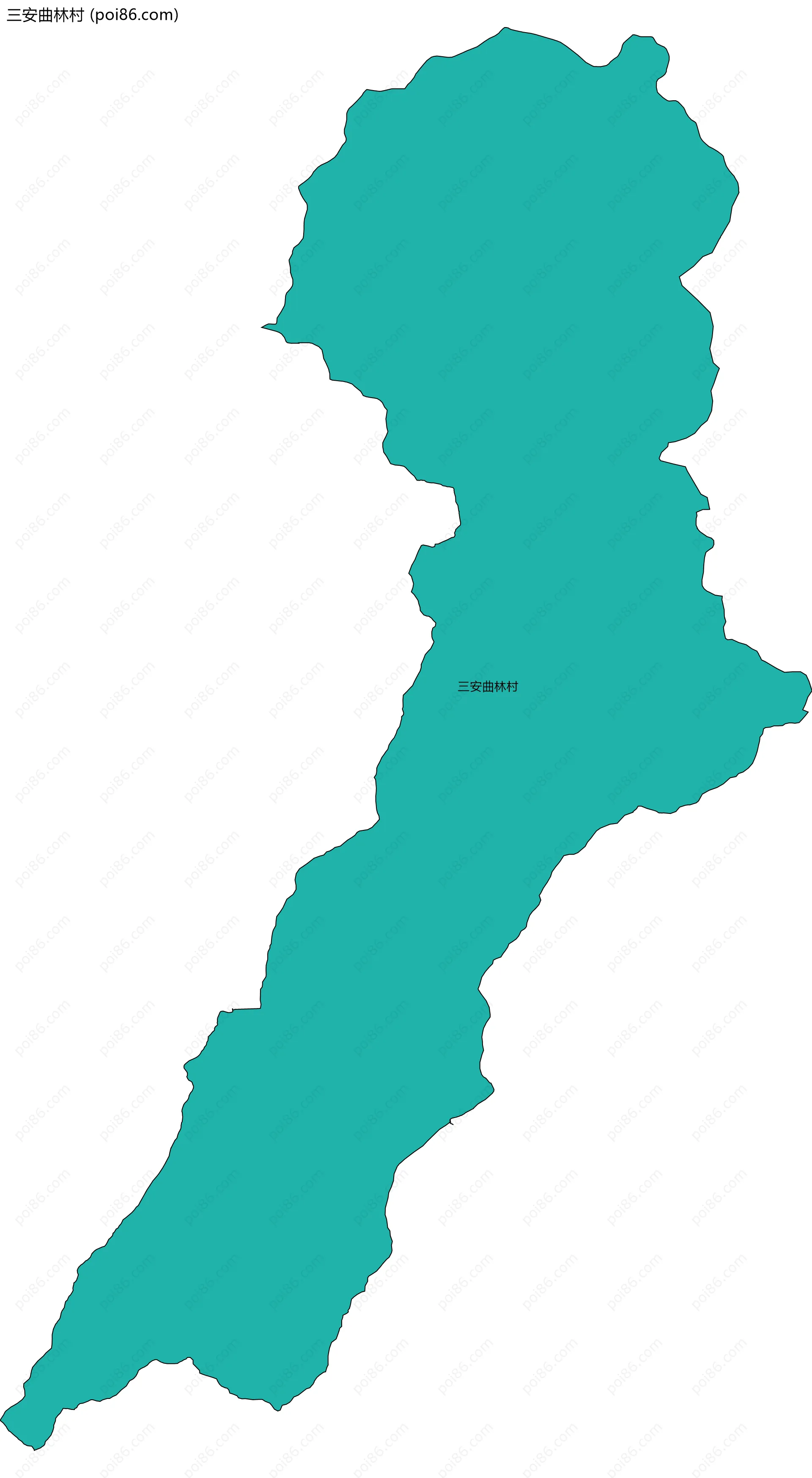 三安曲林村边界地图
