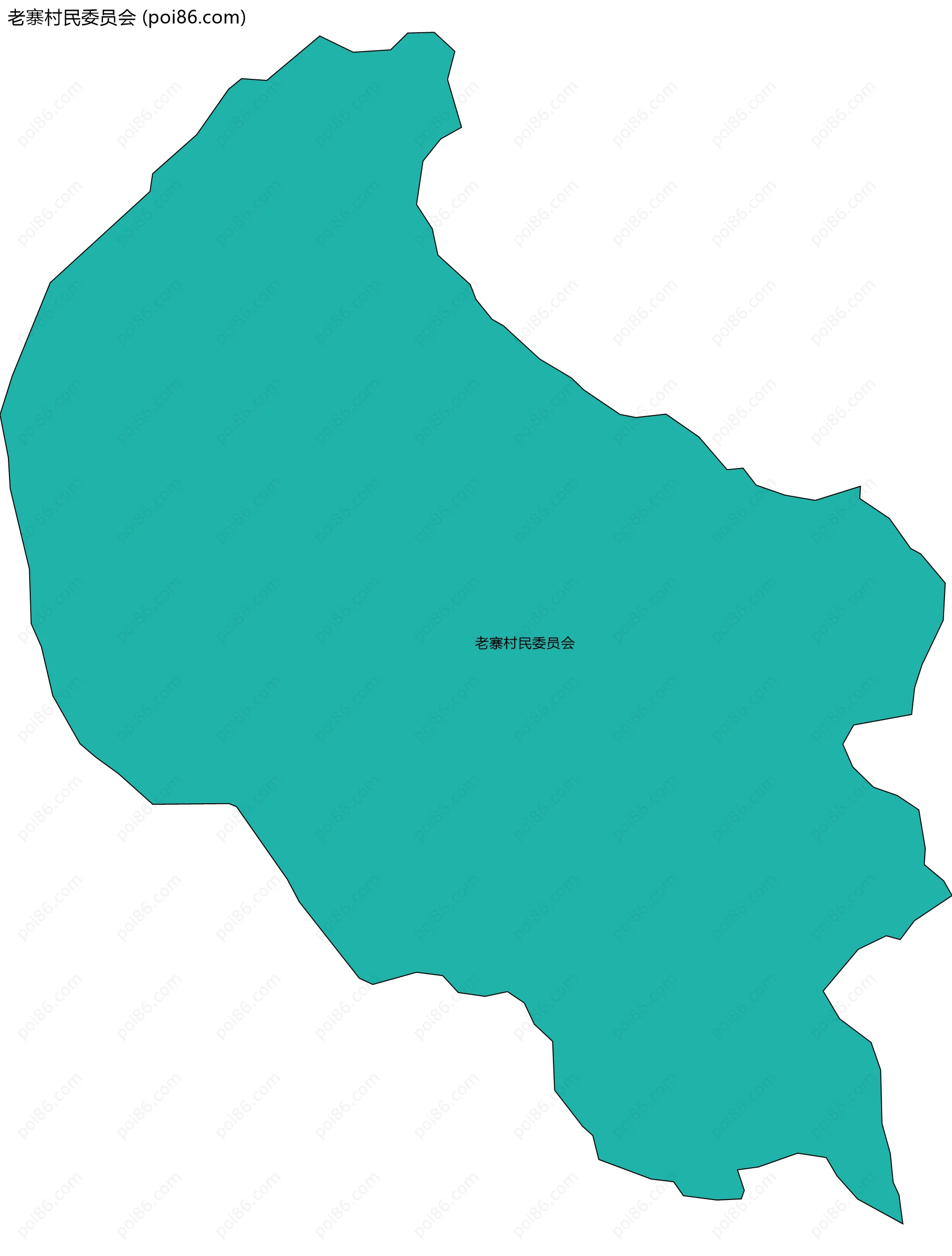 老寨村民委员会边界地图