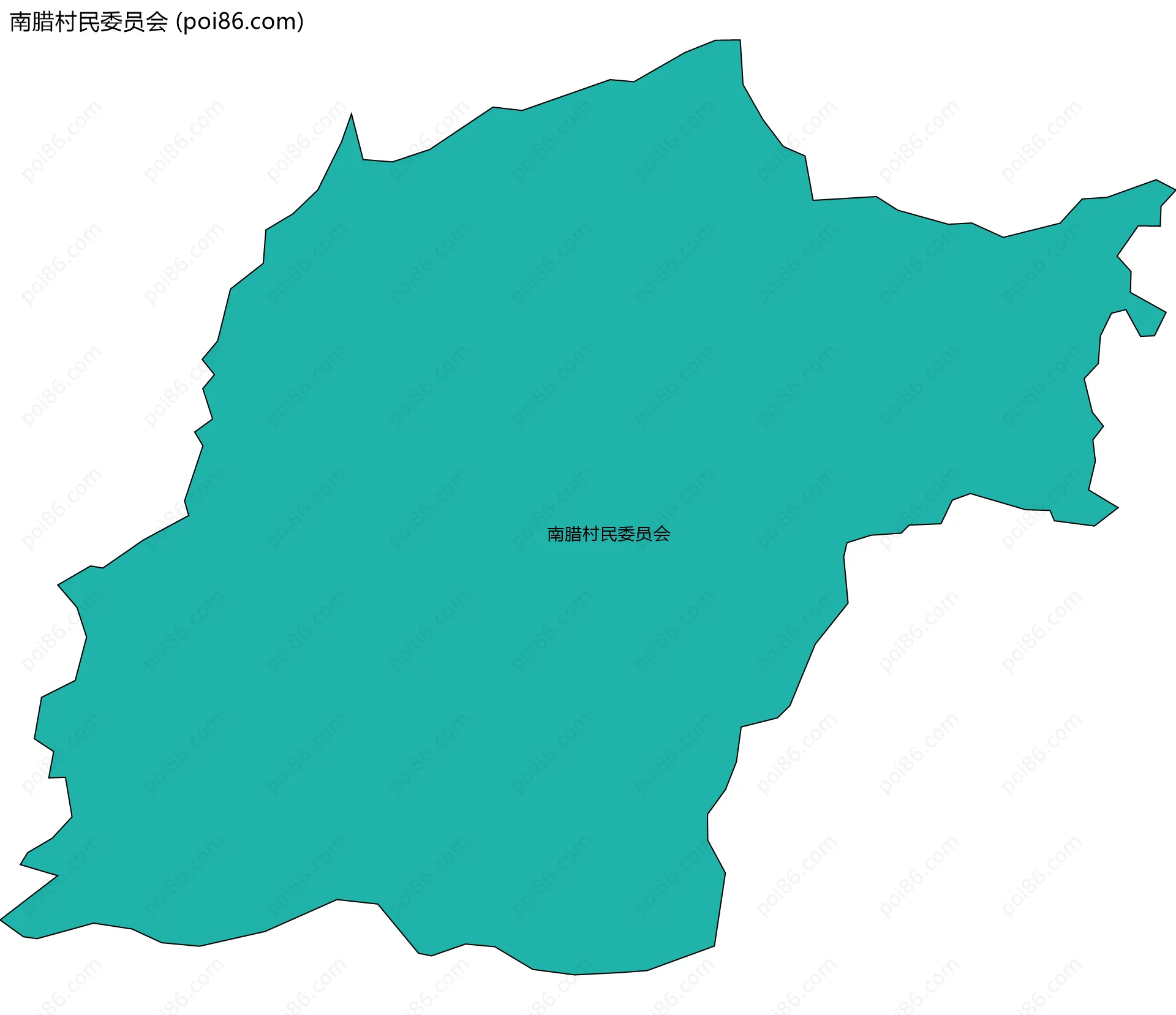 南腊村民委员会边界地图