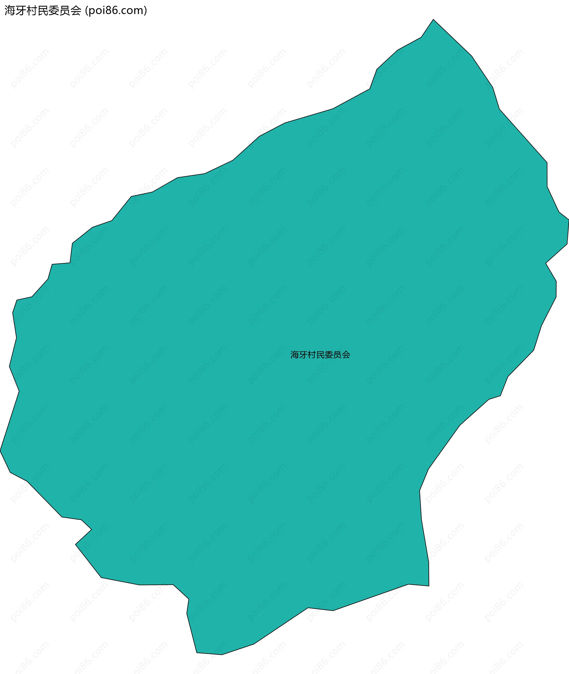 海牙村民委员会边界地图