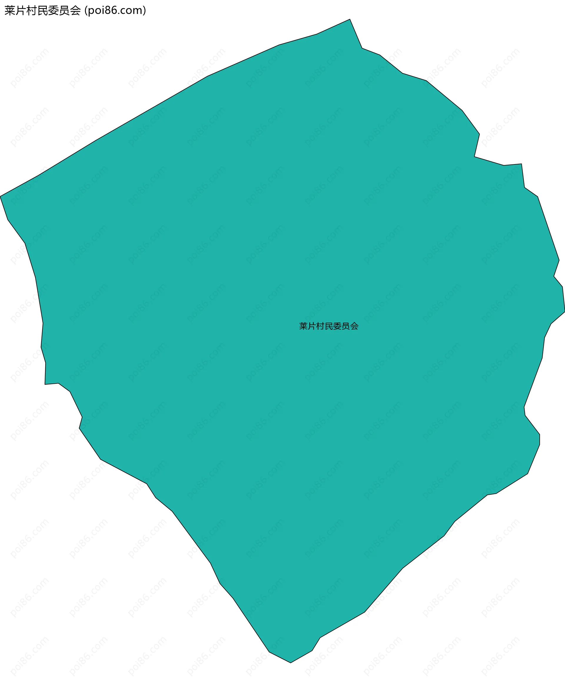 莱片村民委员会边界地图