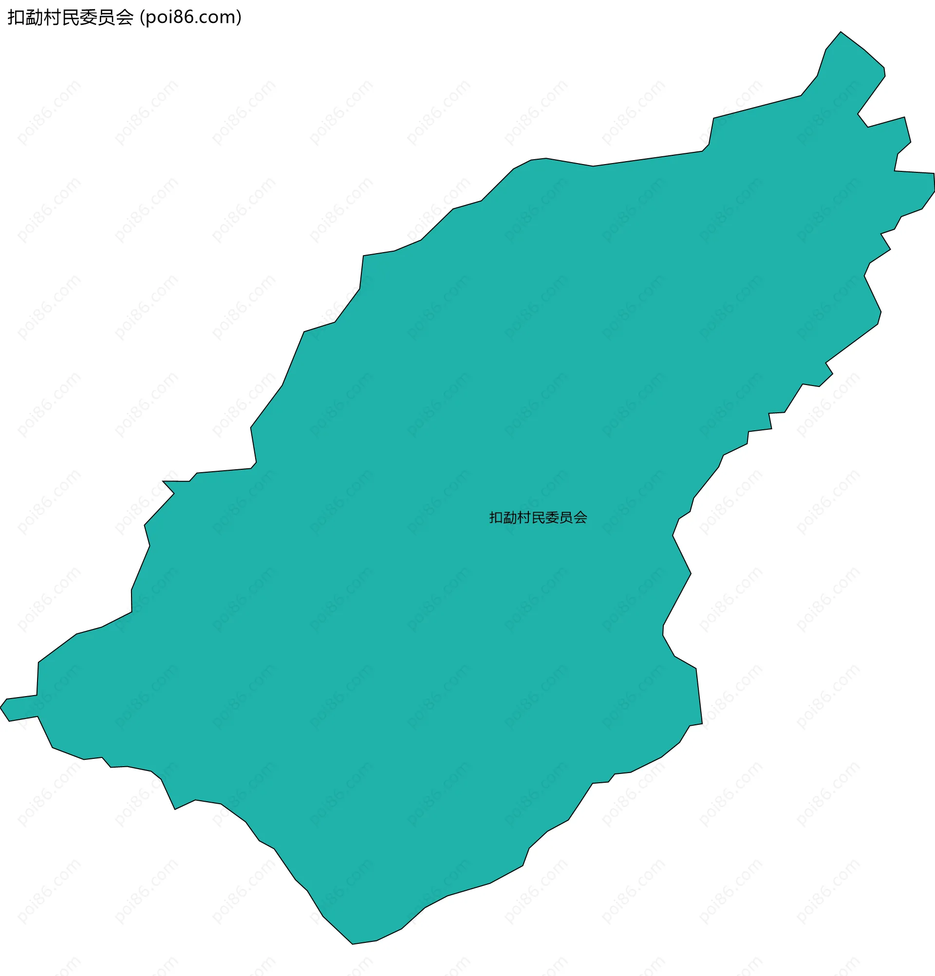 扣勐村民委员会边界地图