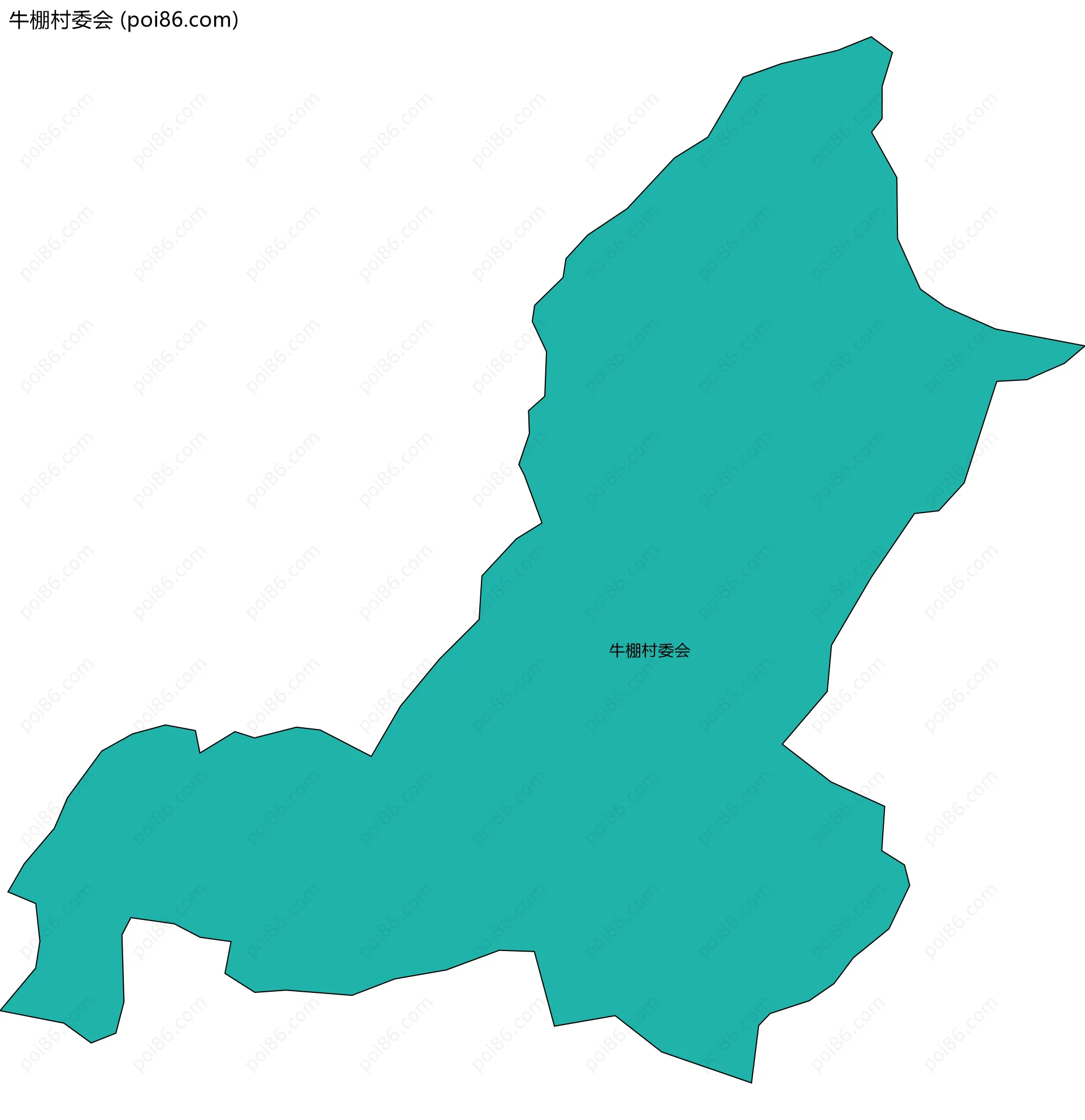 牛棚村委会边界地图
