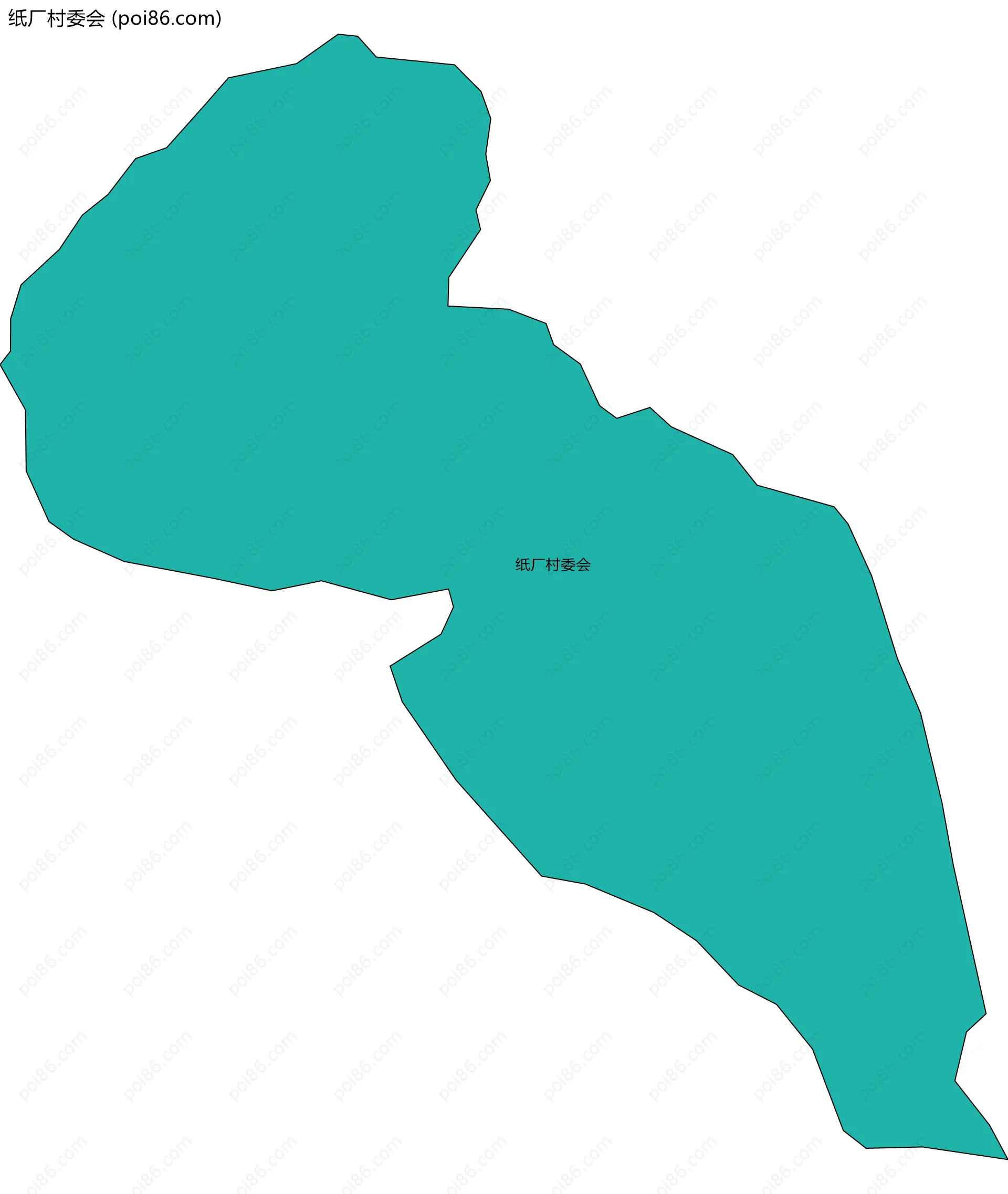 纸厂村委会边界地图