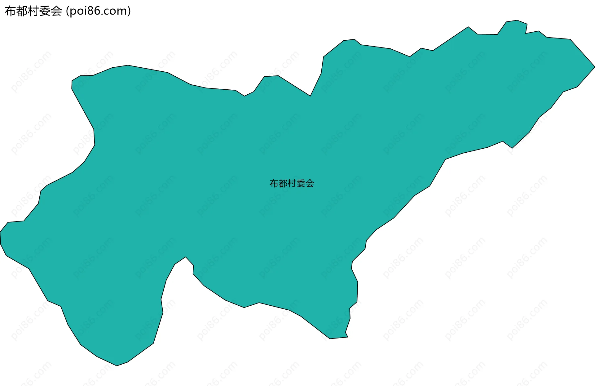 布都村委会边界地图