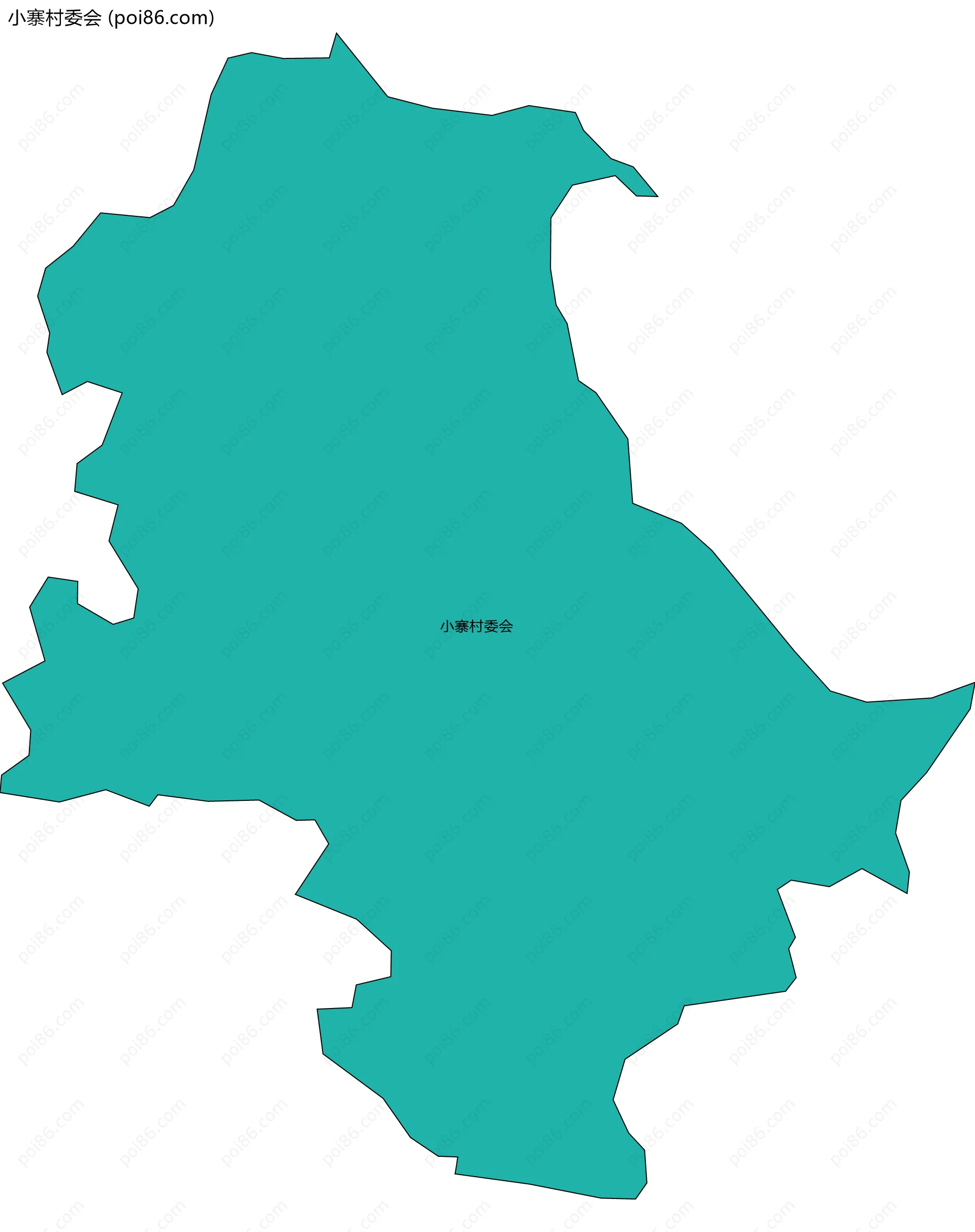小寨村委会边界地图