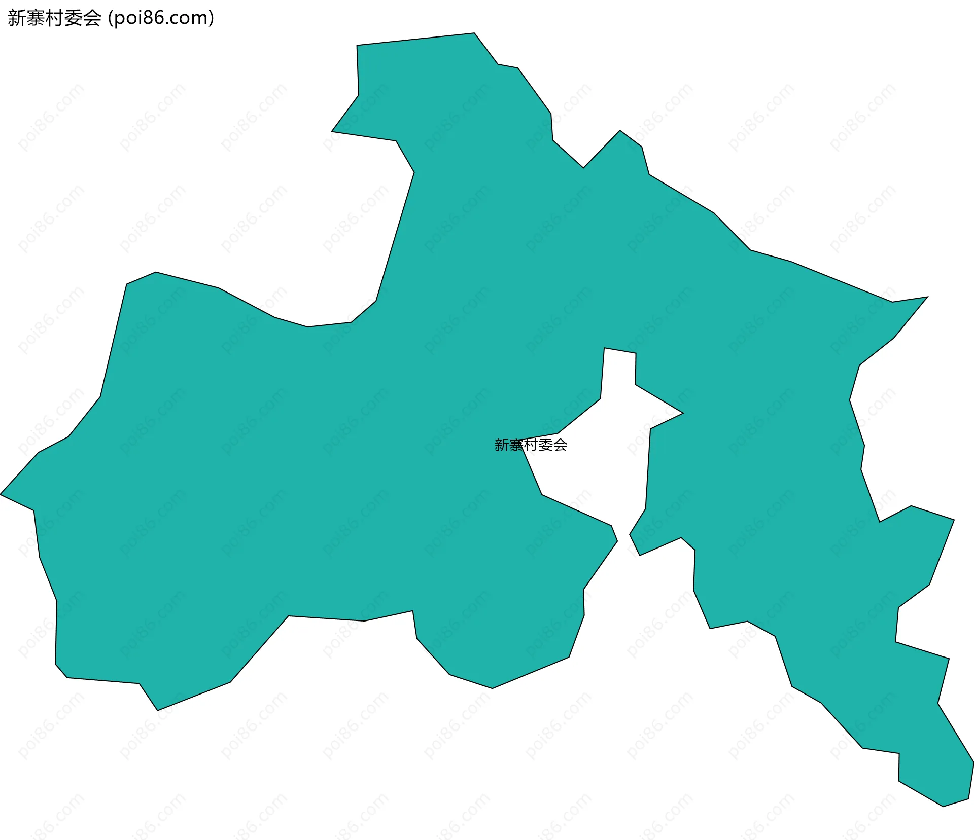 新寨村委会边界地图