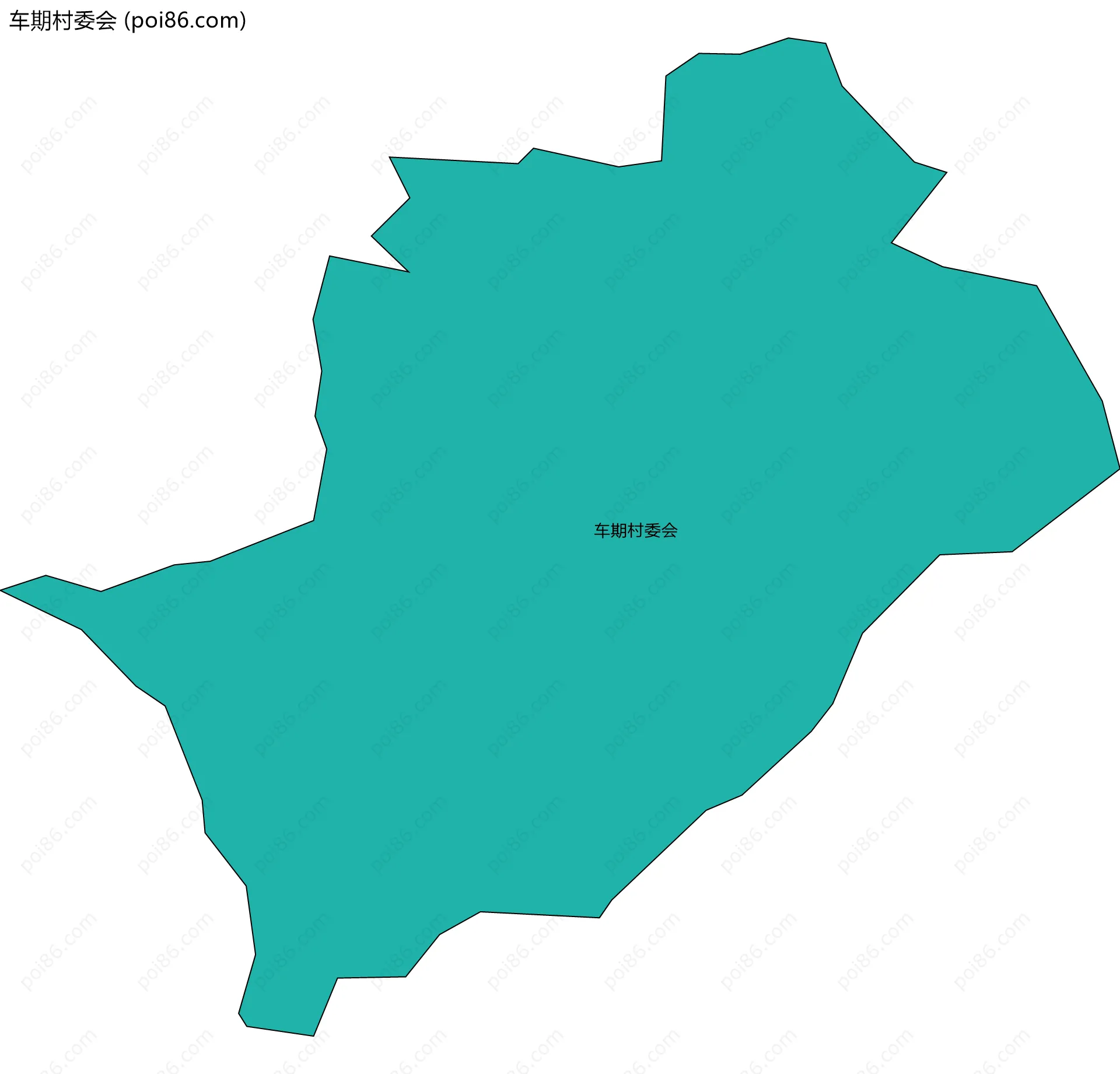 车期村委会边界地图
