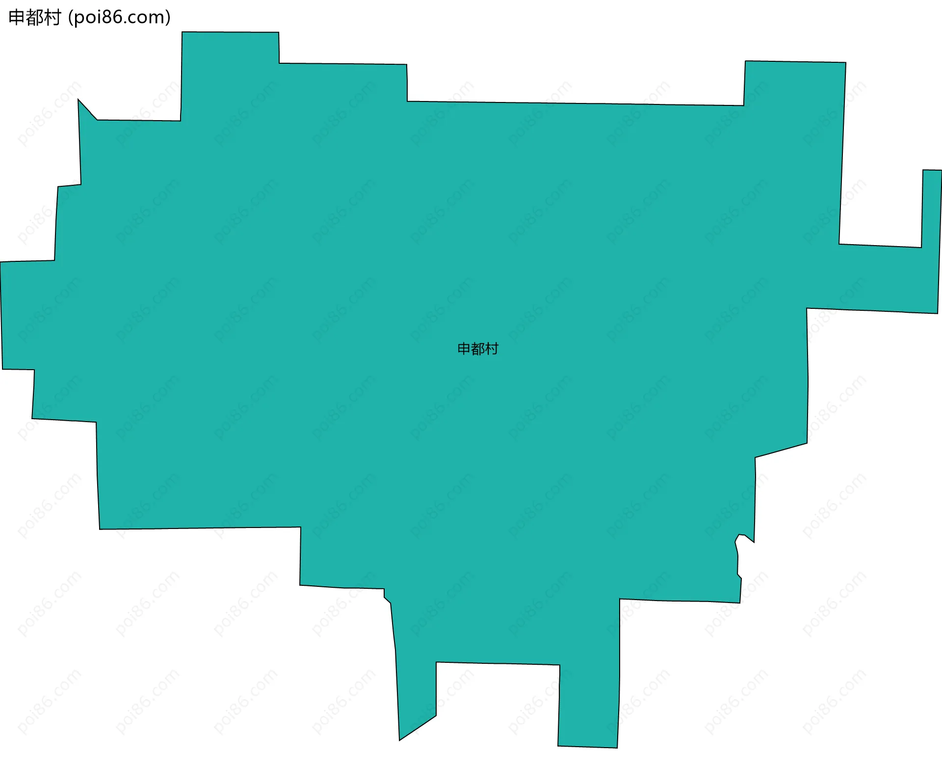 申都村边界地图