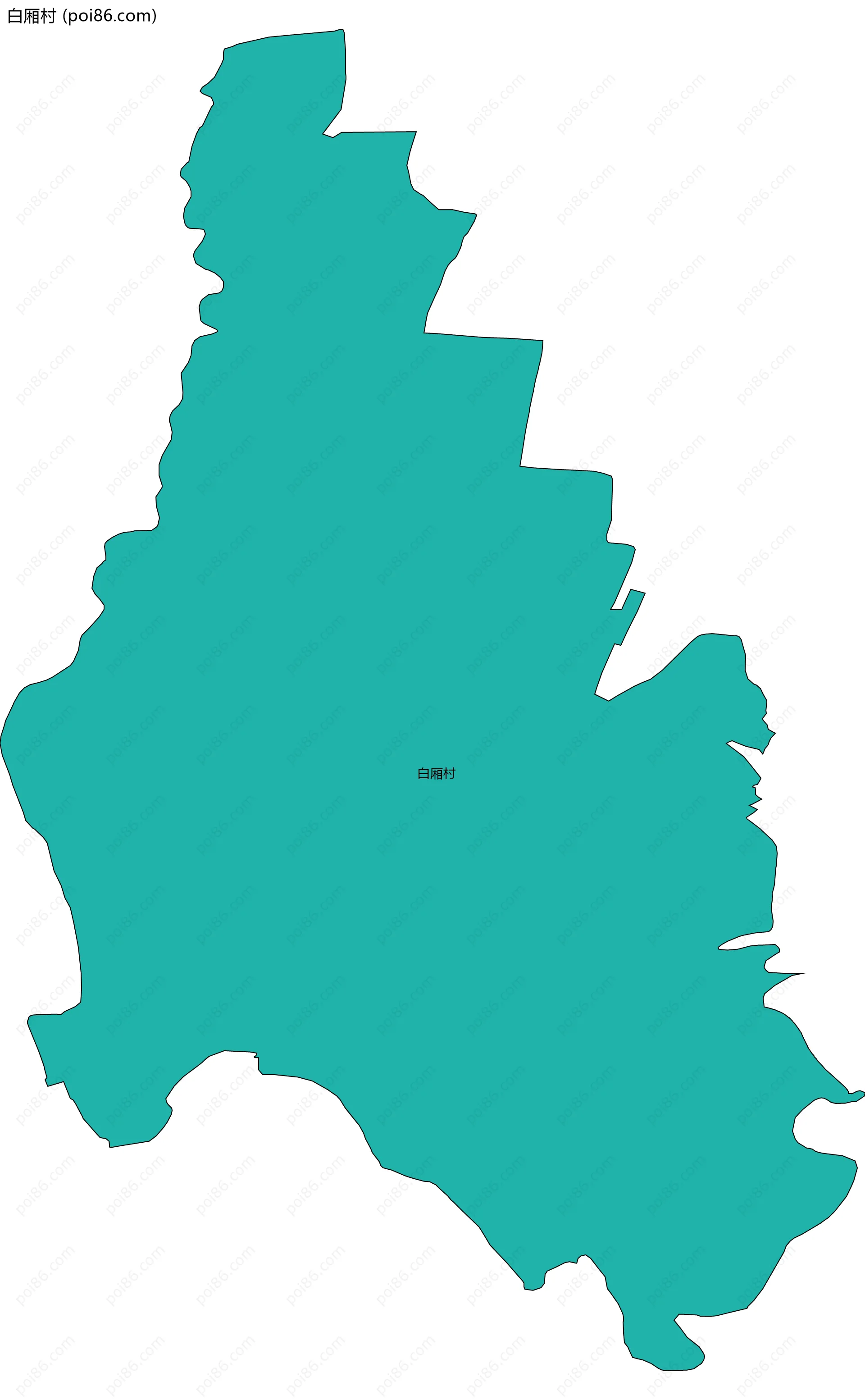 白厢村边界地图
