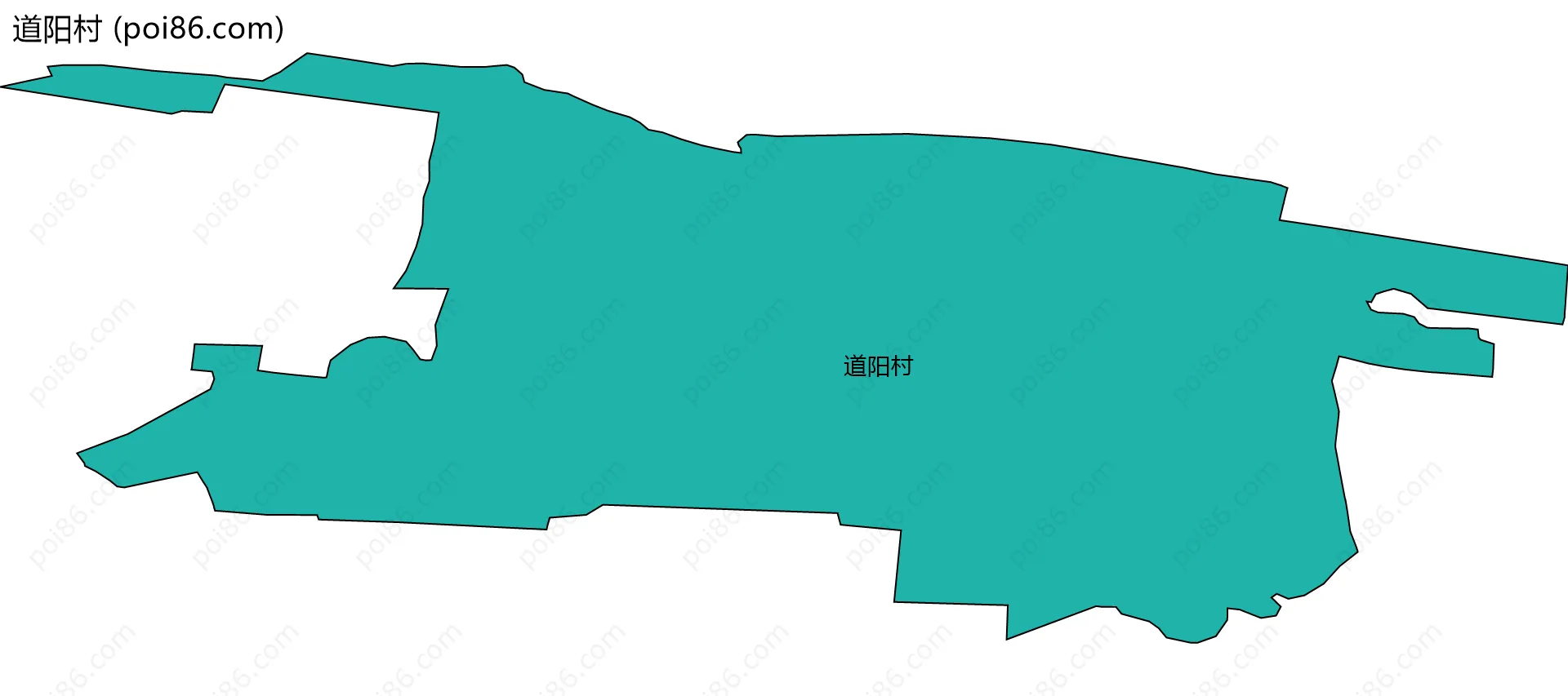 道阳村边界地图