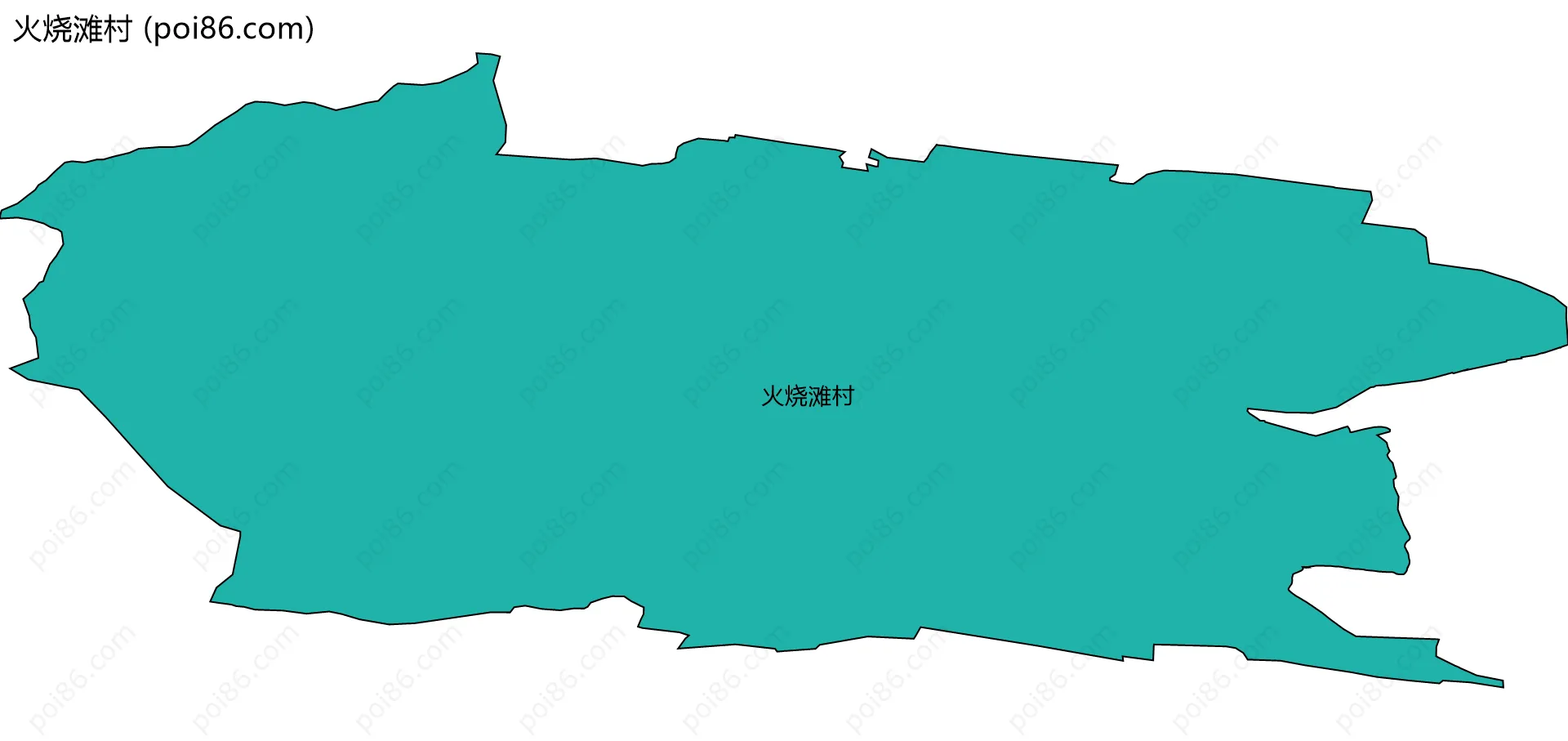 火烧滩村边界地图