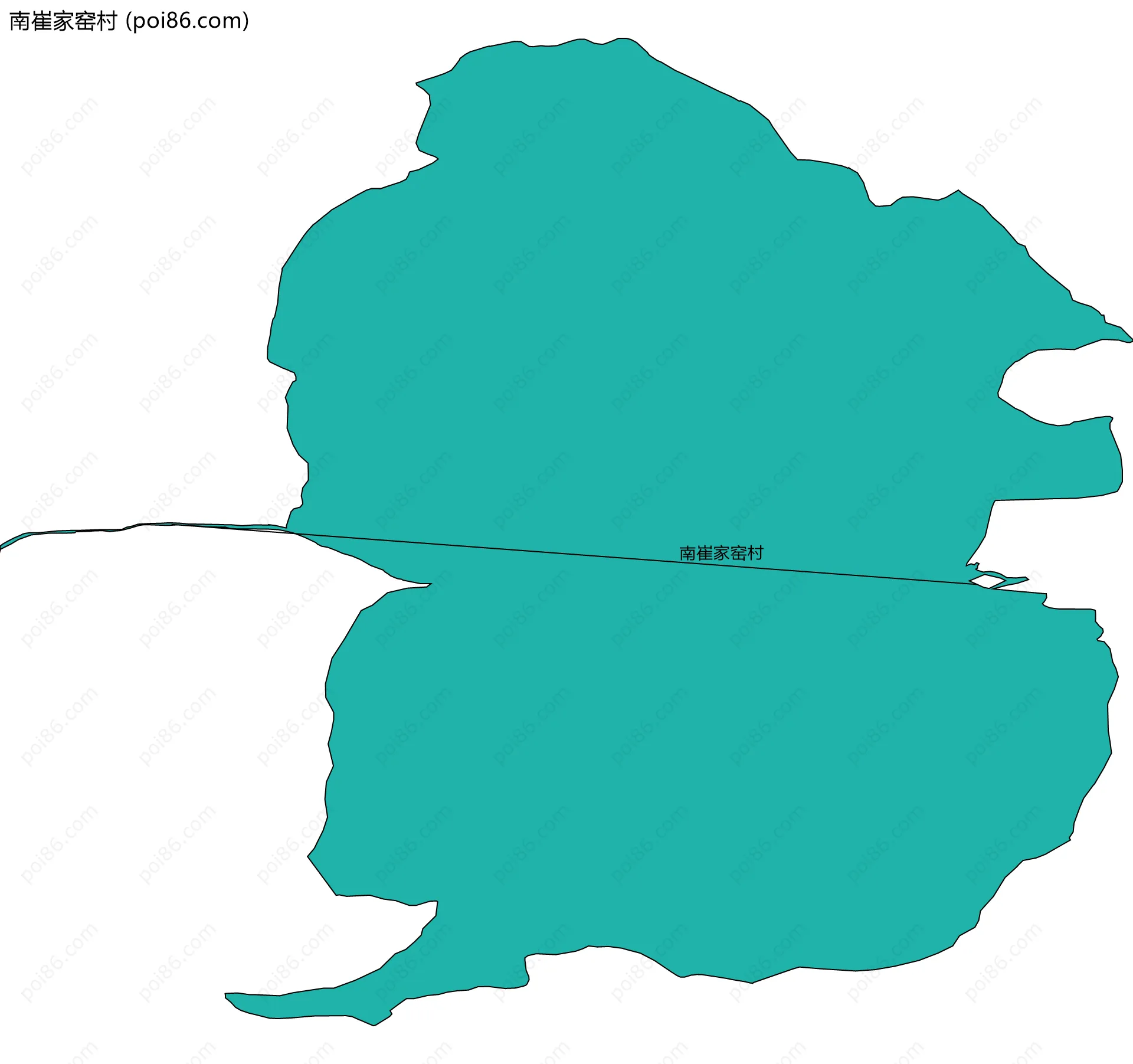 南崔家窑村边界地图