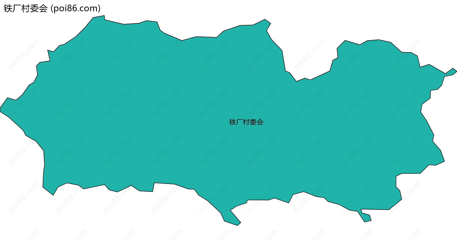 铁厂村委会边界地图