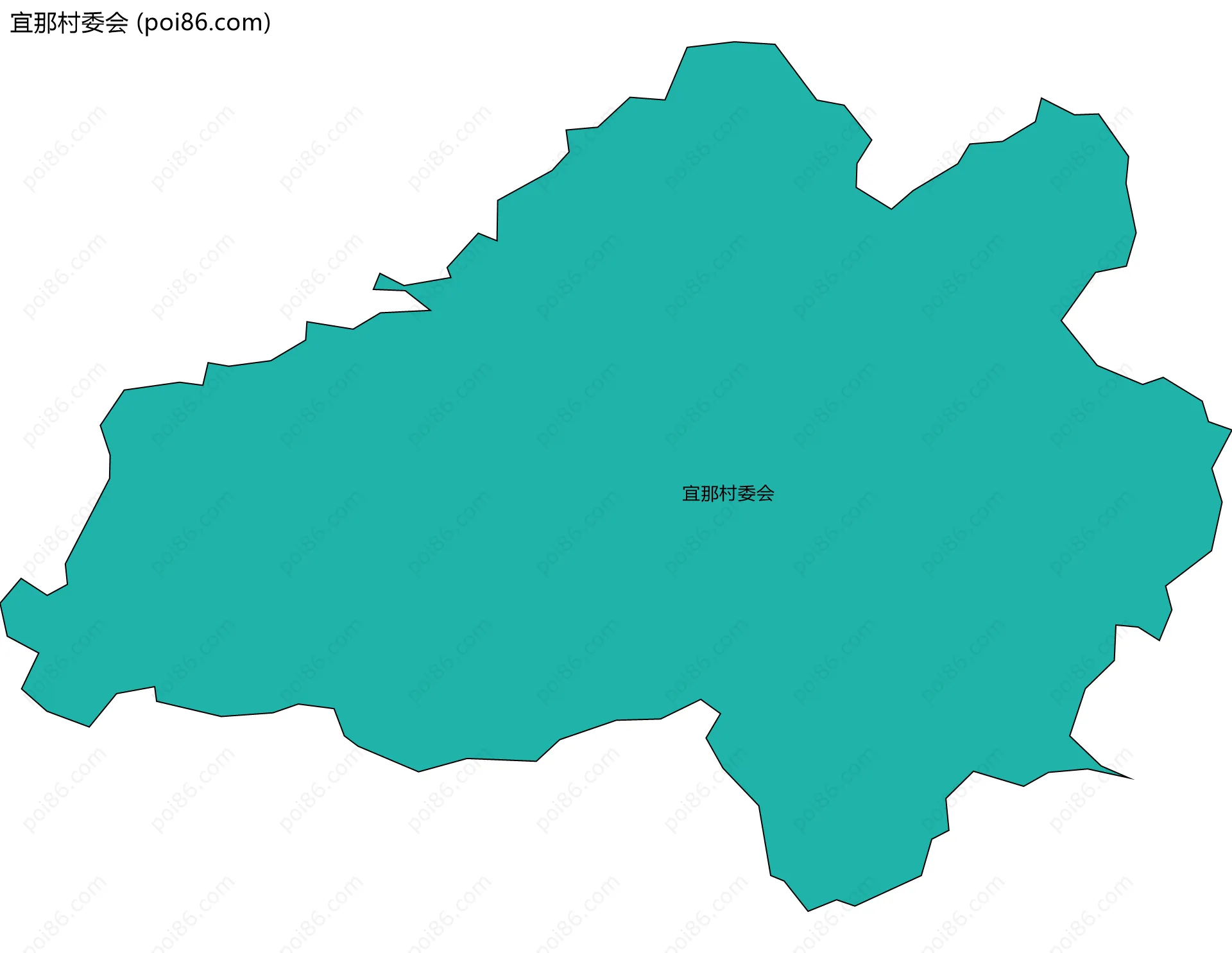 宜那村委会边界地图