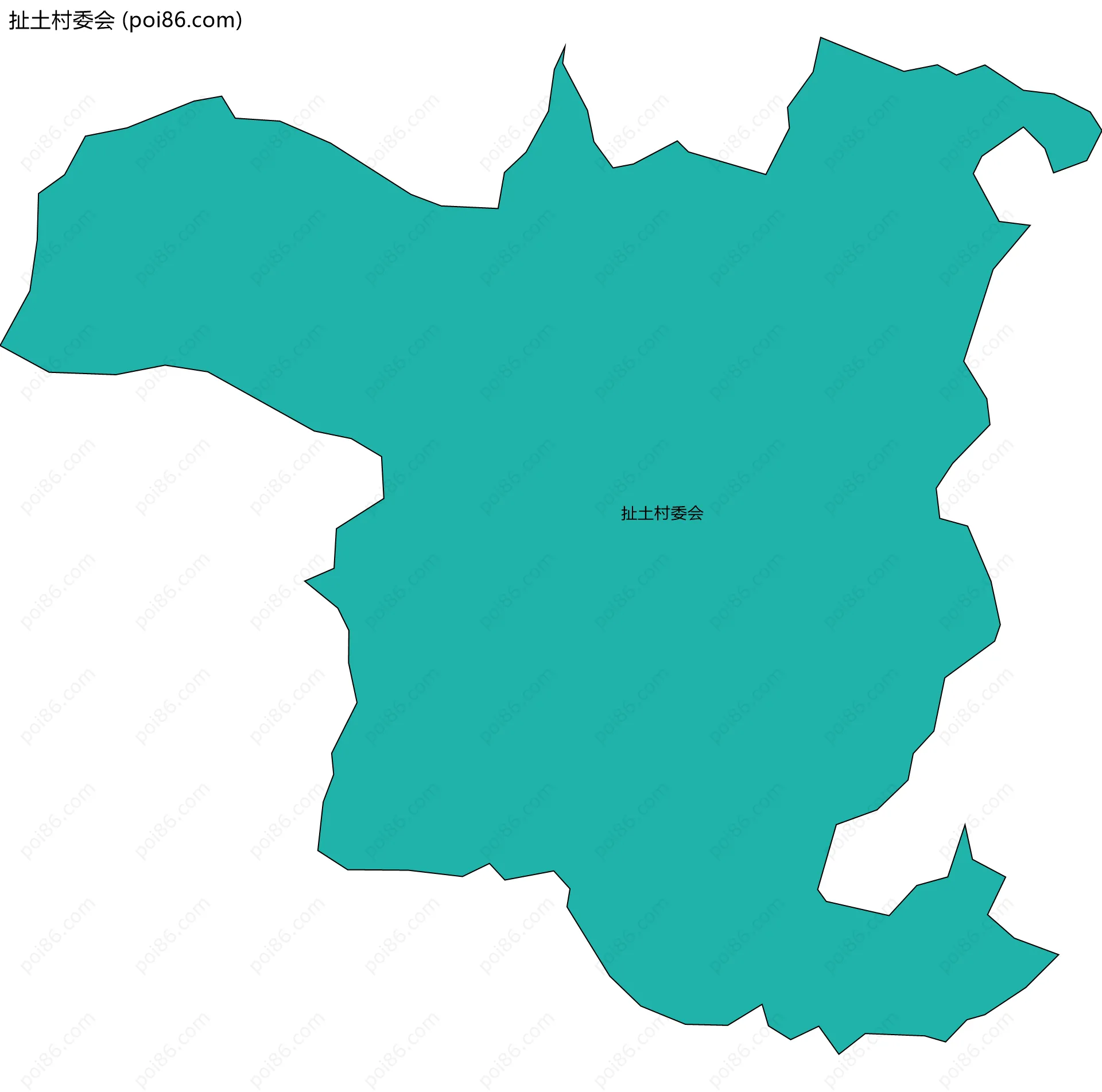 扯土村委会边界地图