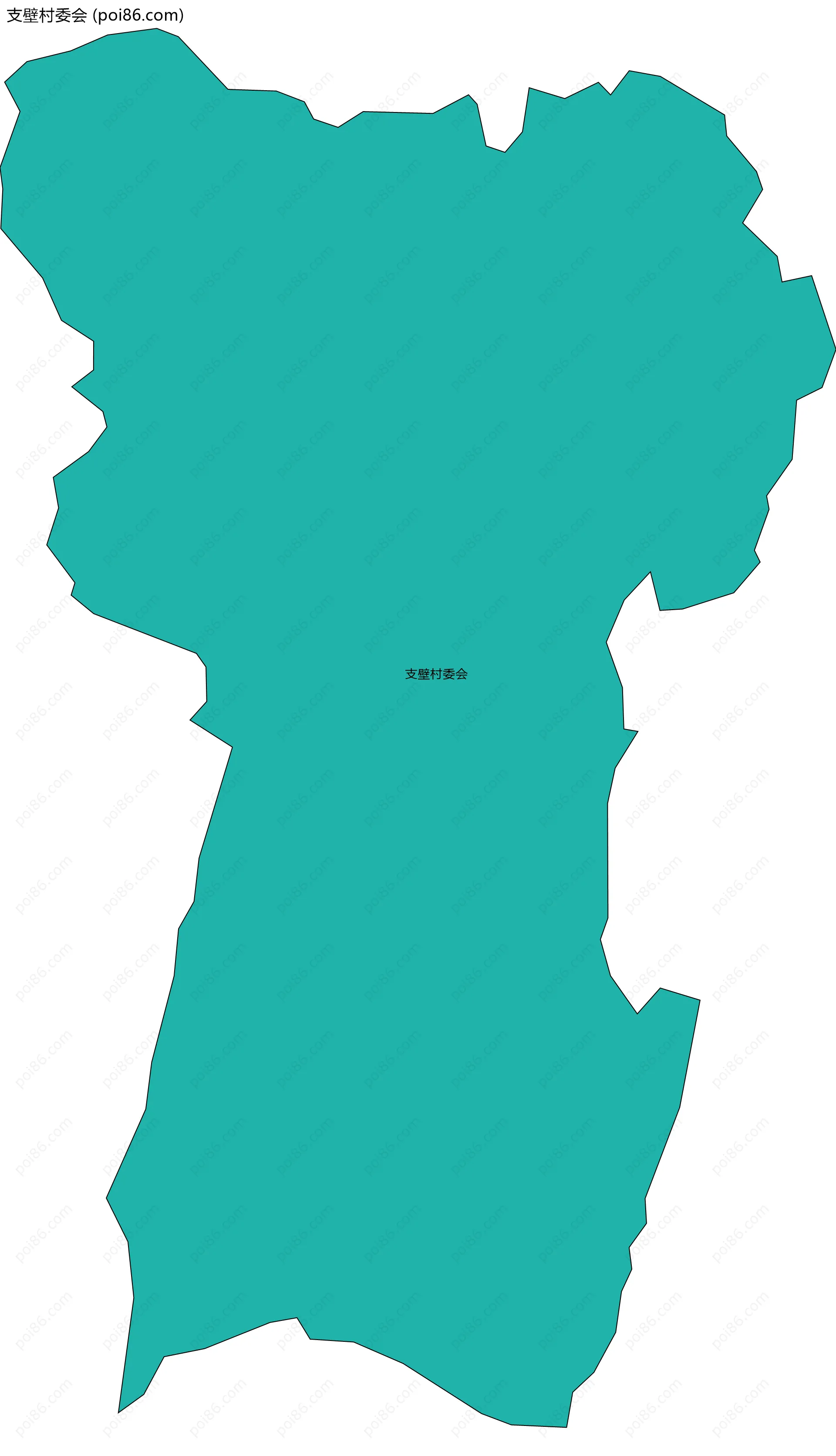 支壁村委会边界地图