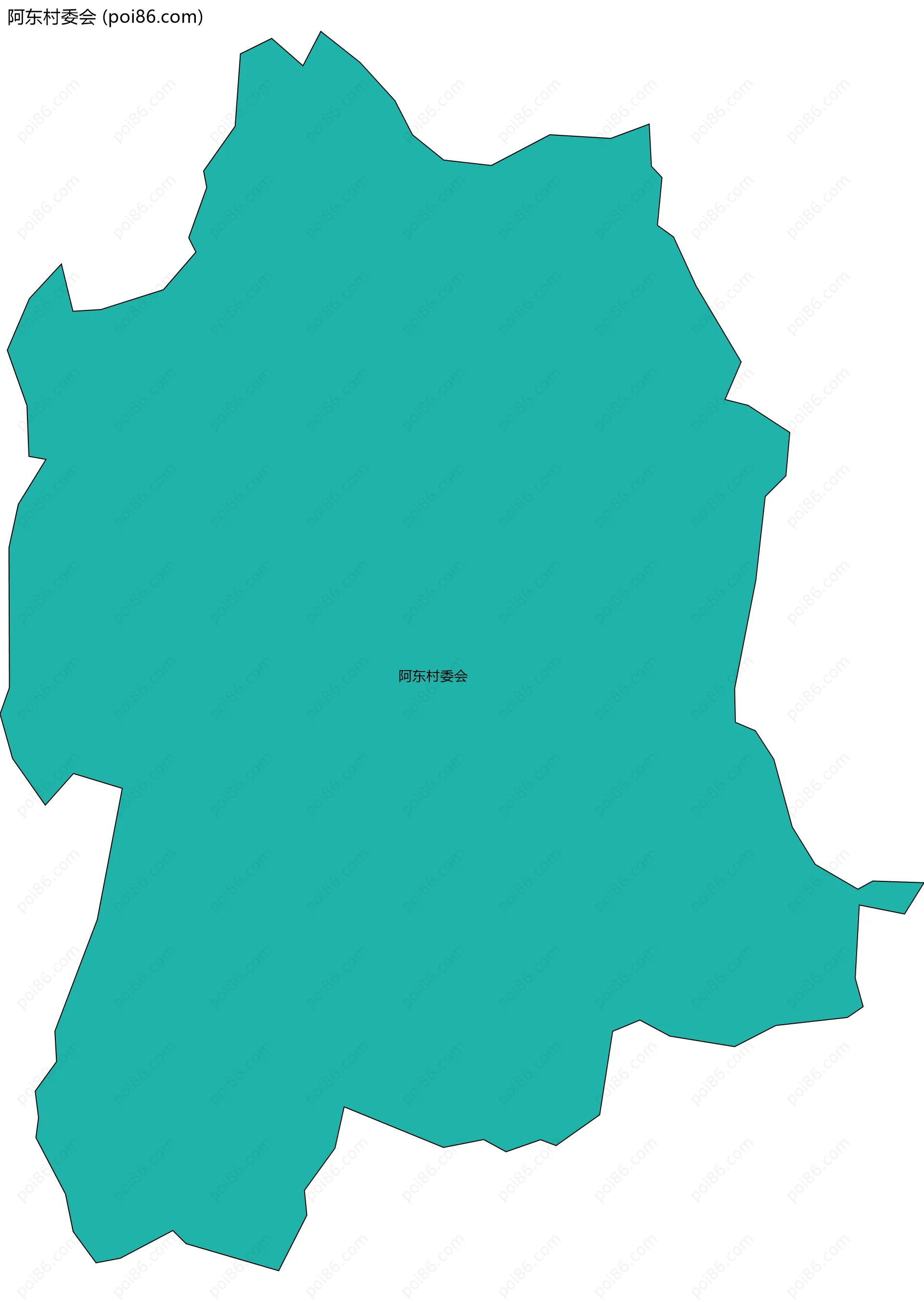 阿东村委会边界地图