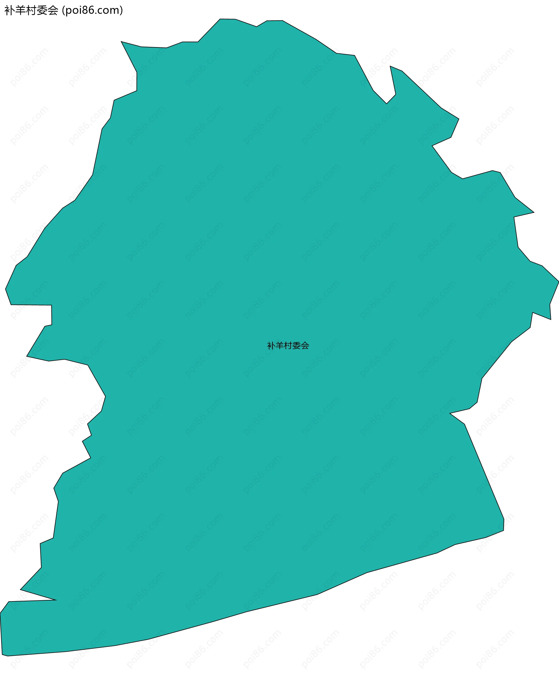 补羊村委会边界地图
