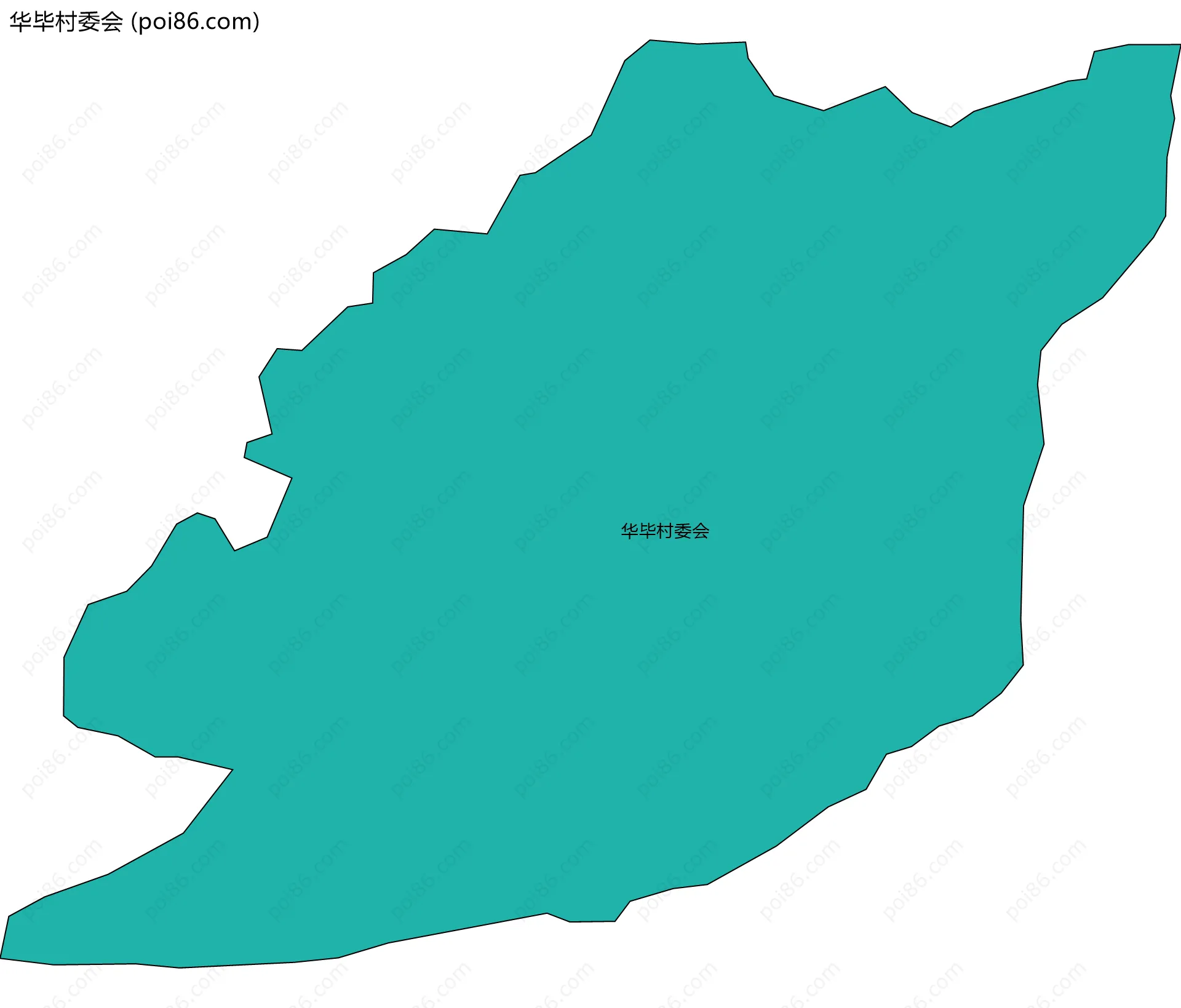 华毕村委会边界地图