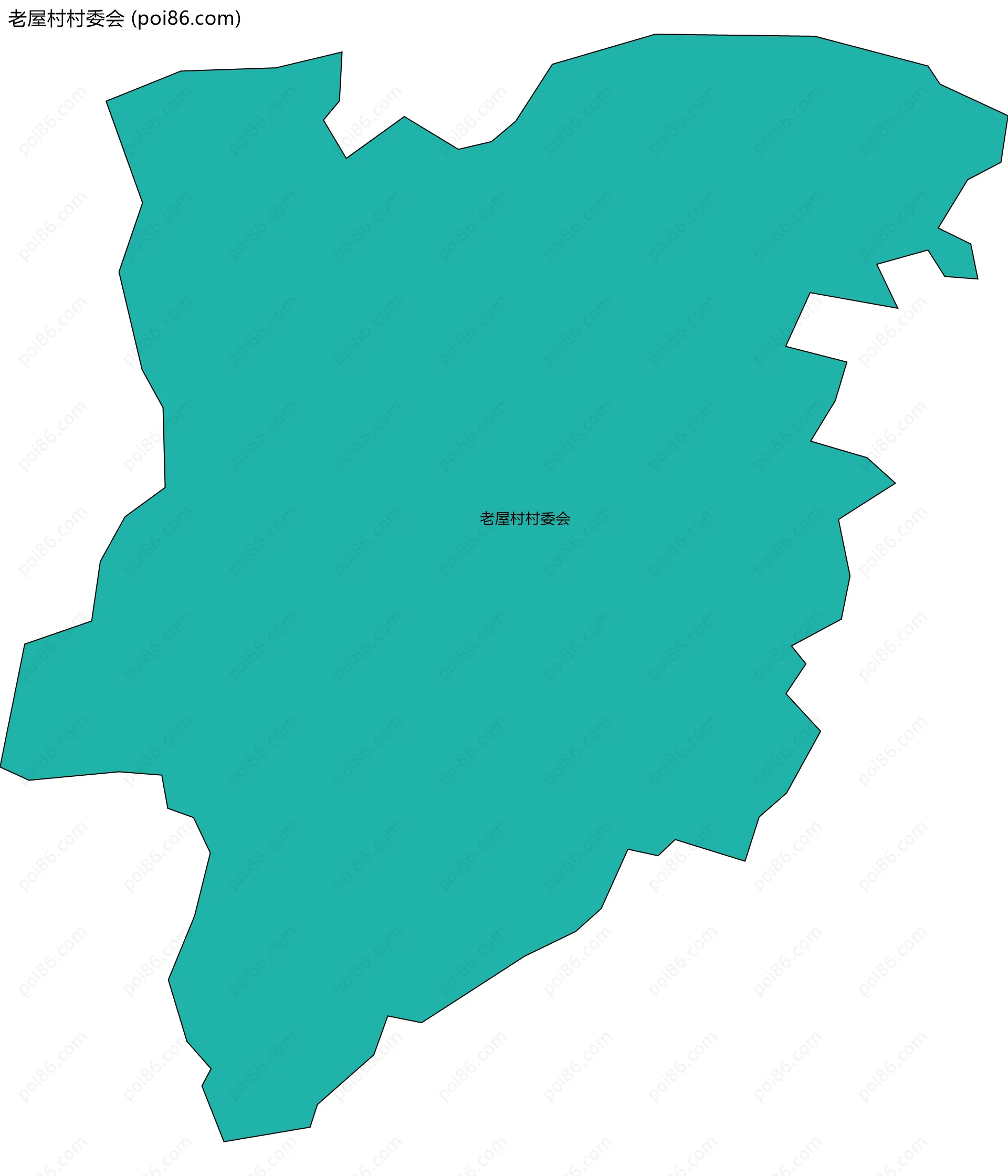 老屋村村委会边界地图