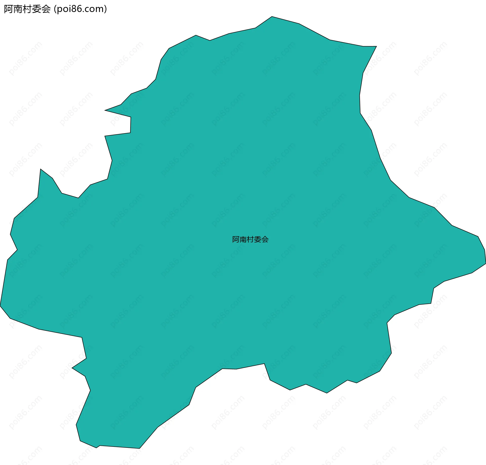 阿南村委会边界地图