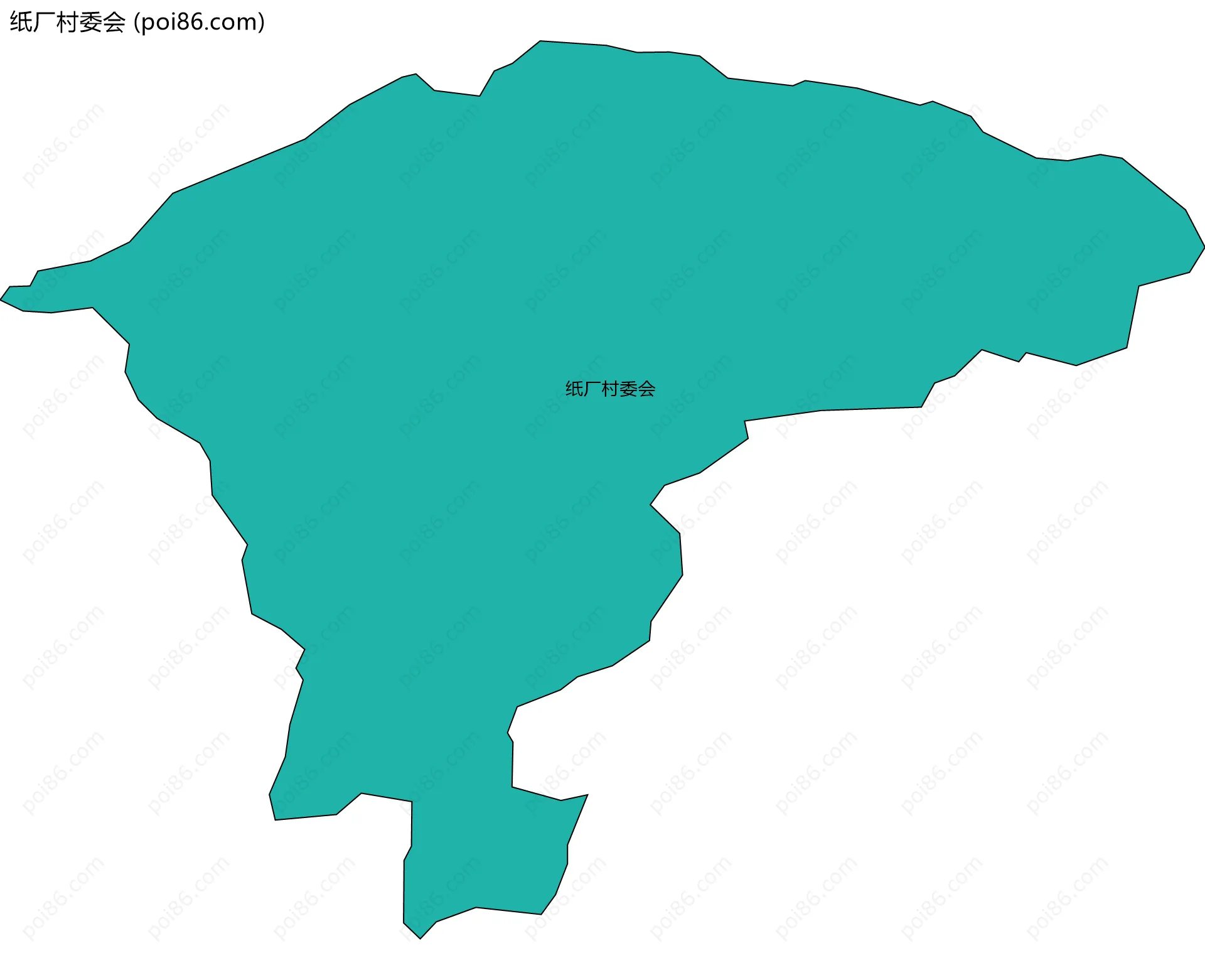 纸厂村委会边界地图