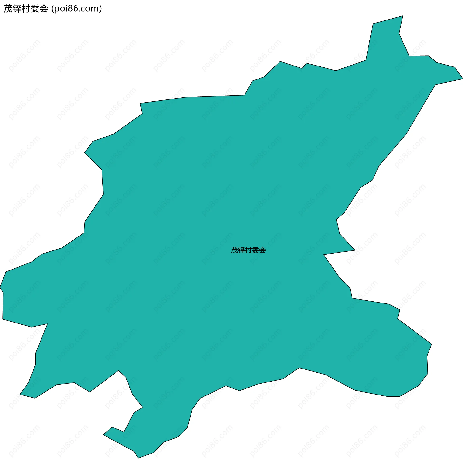 茂铎村委会边界地图