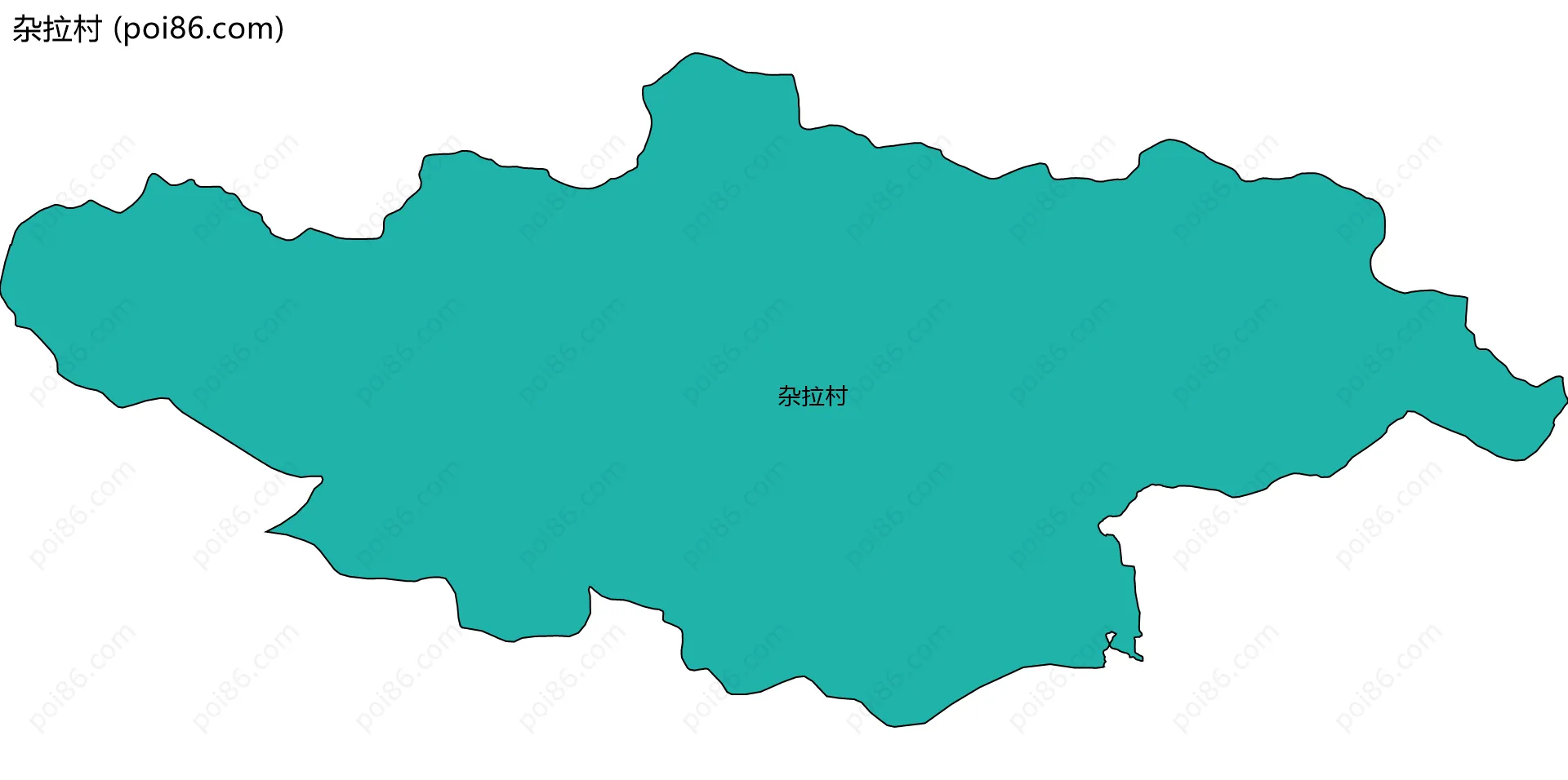 杂拉村边界地图