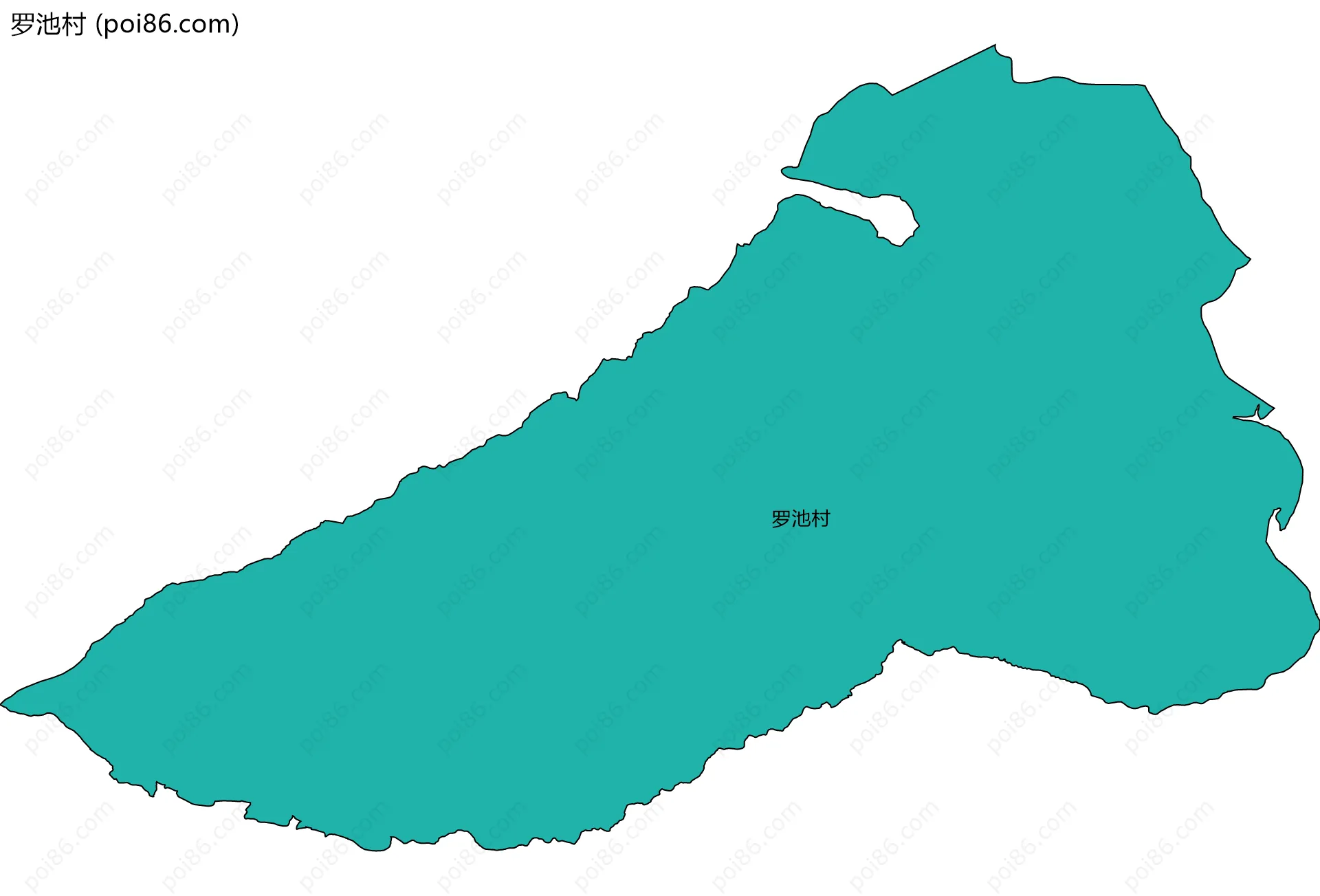 罗池村边界地图