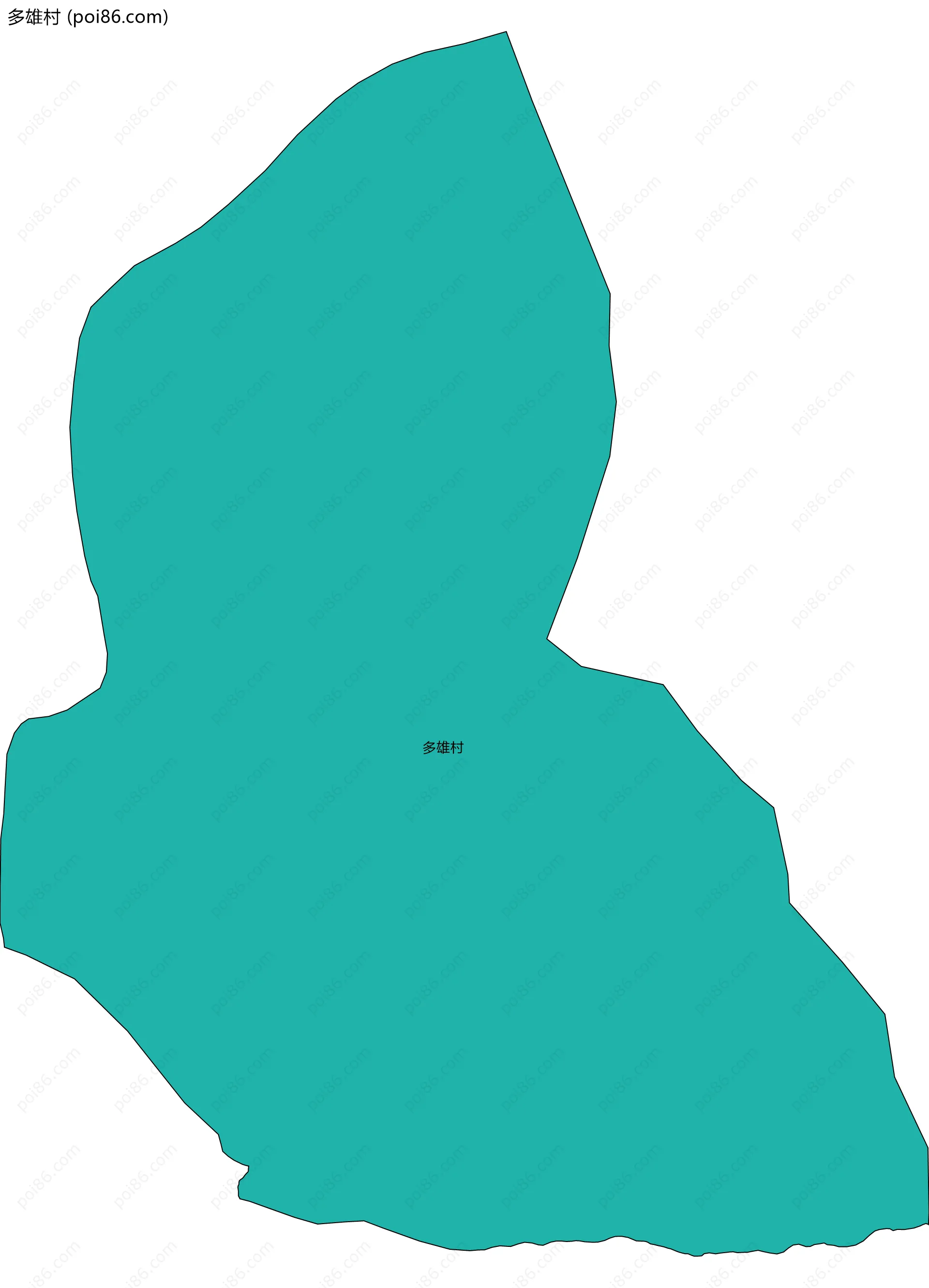 多雄村边界地图