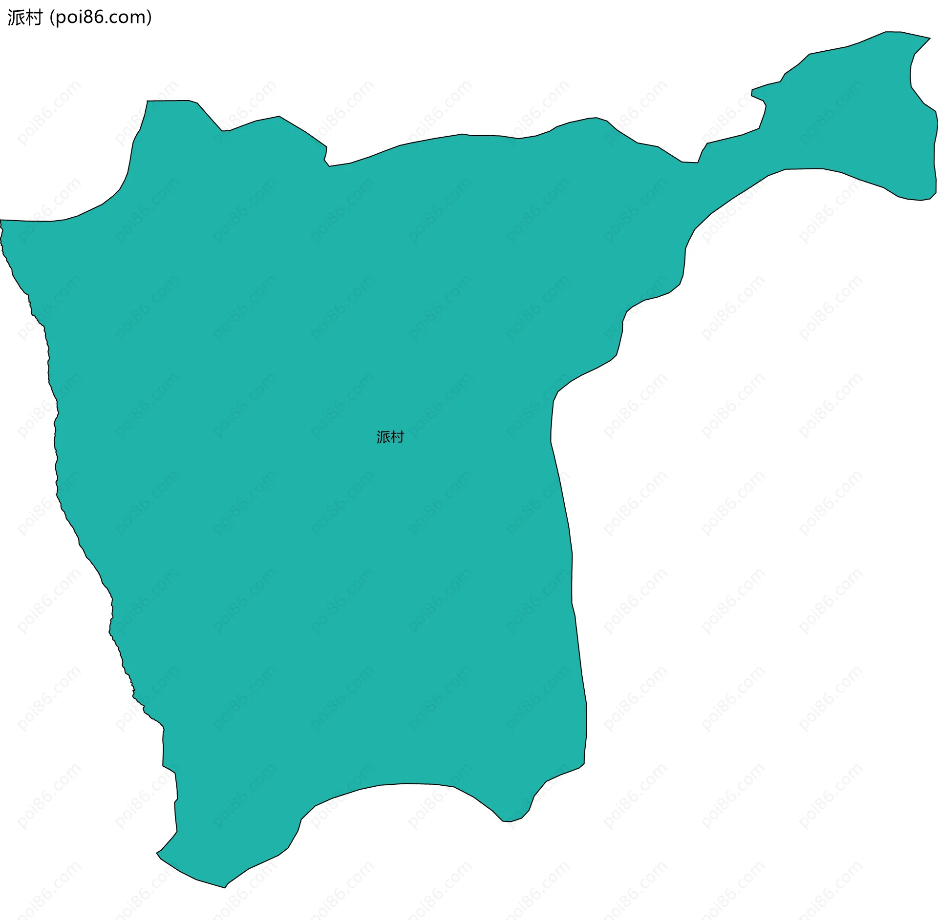派村边界地图