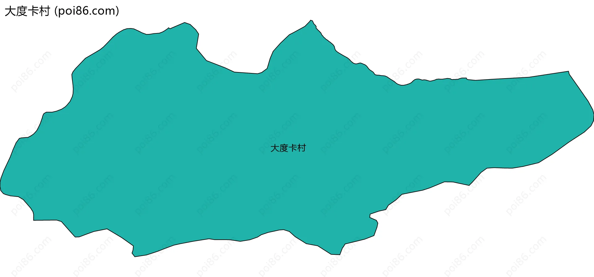 大度卡村边界地图