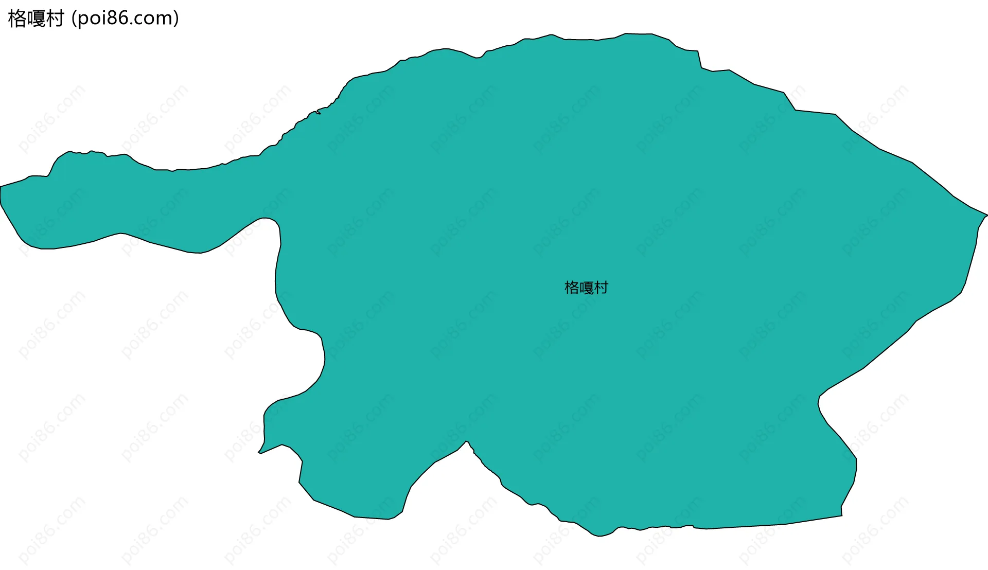 格嘎村边界地图