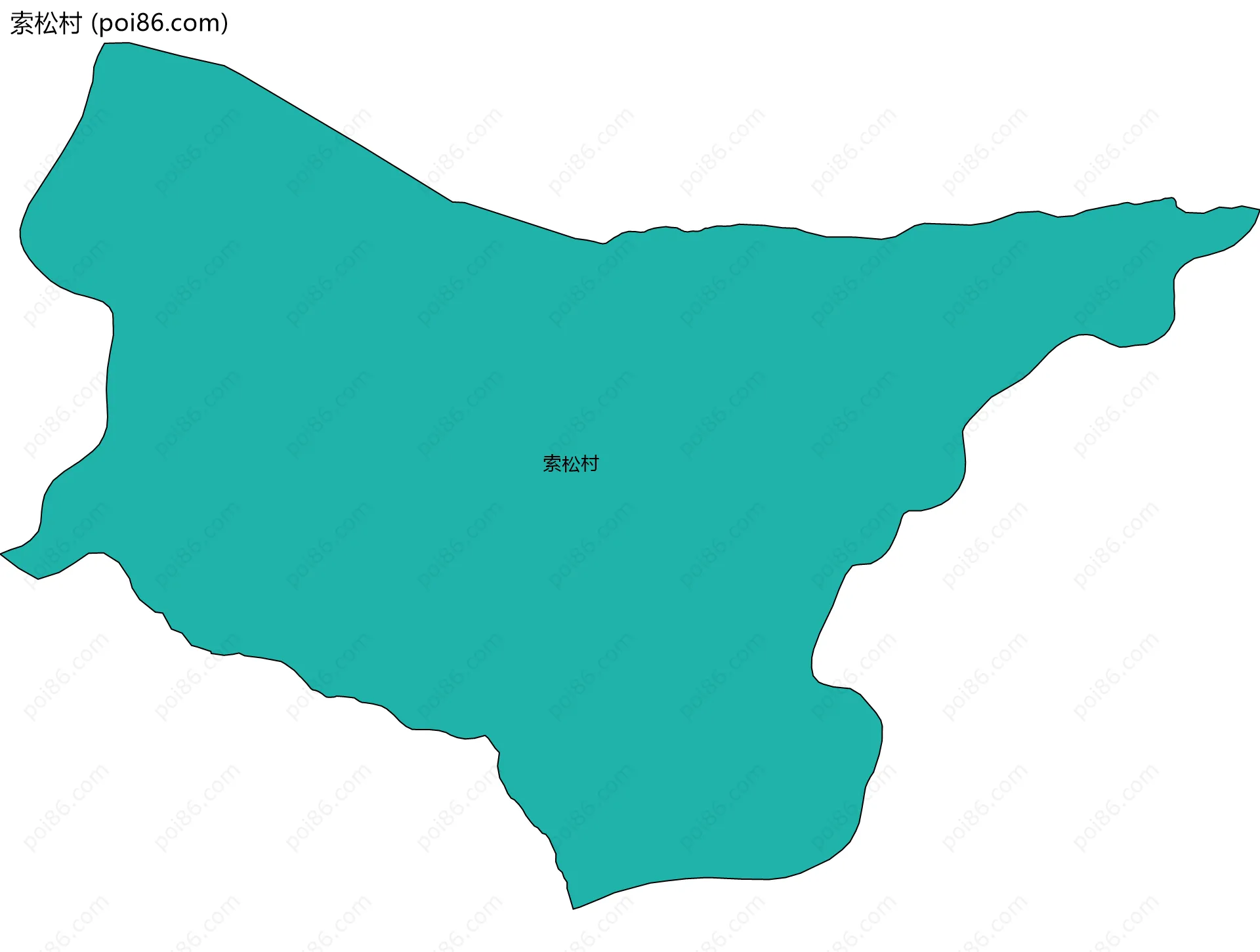 索松村边界地图
