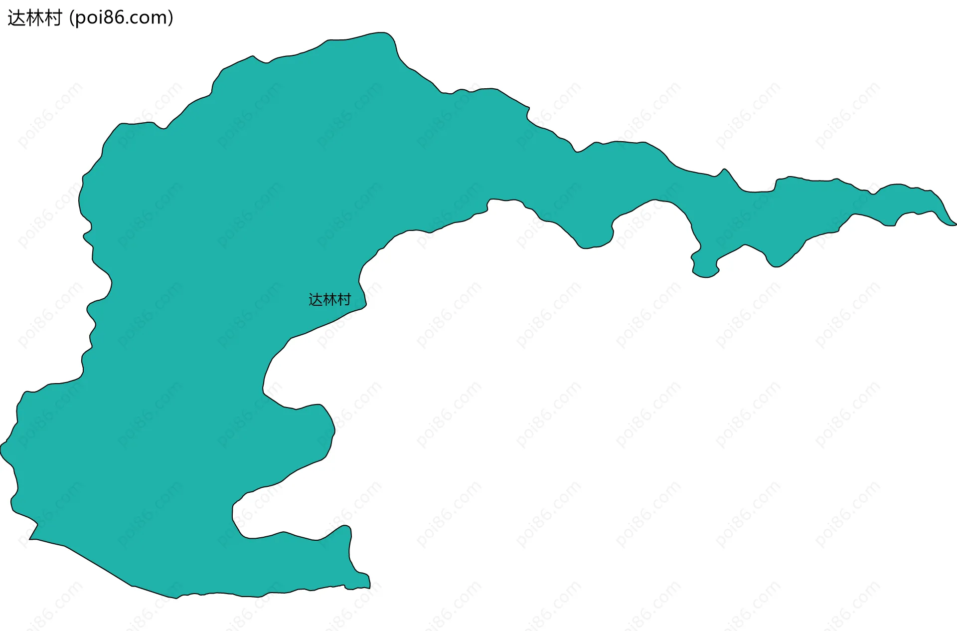 达林村边界地图