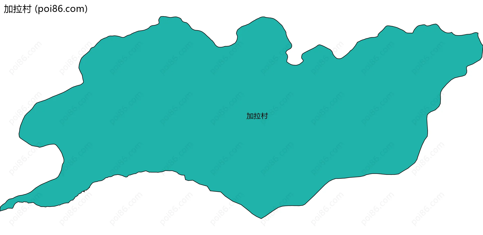 加拉村边界地图