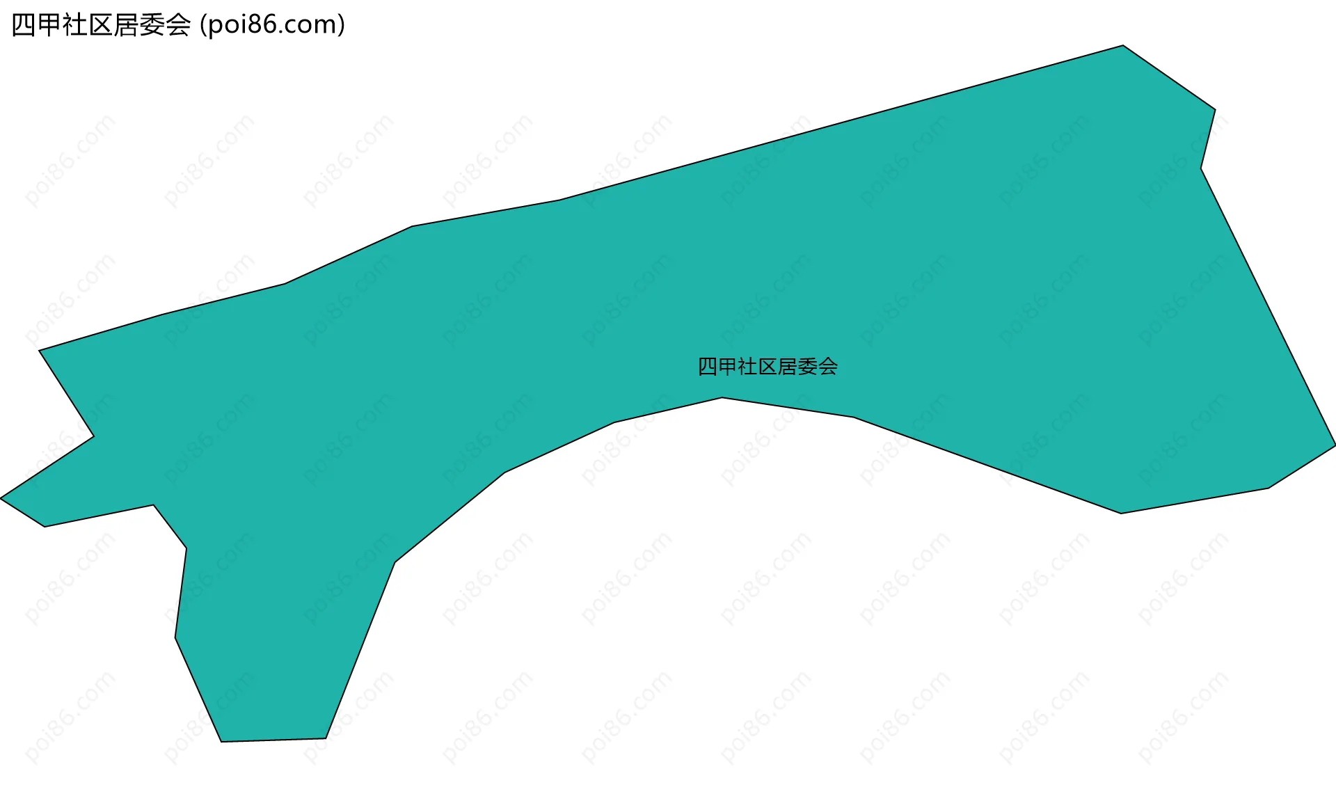 四甲社区居委会边界地图
