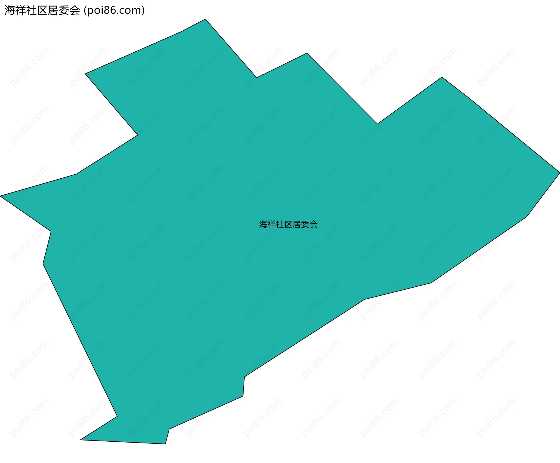 海祥社区居委会边界地图